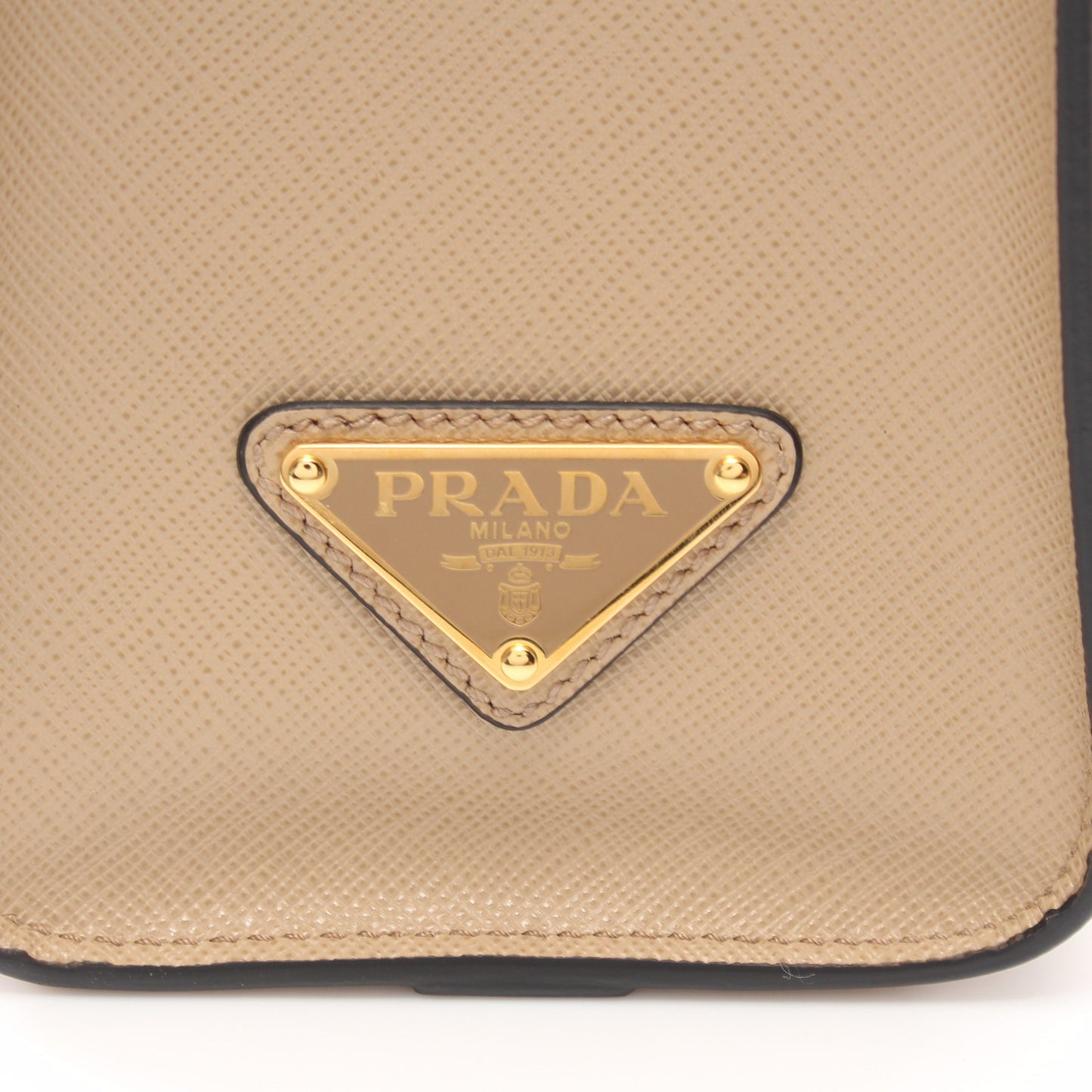 SAFFIANO LUX ハンドバッグ サフィアーノレザー ベージュ 2WAY プラダ バッグ PRADA