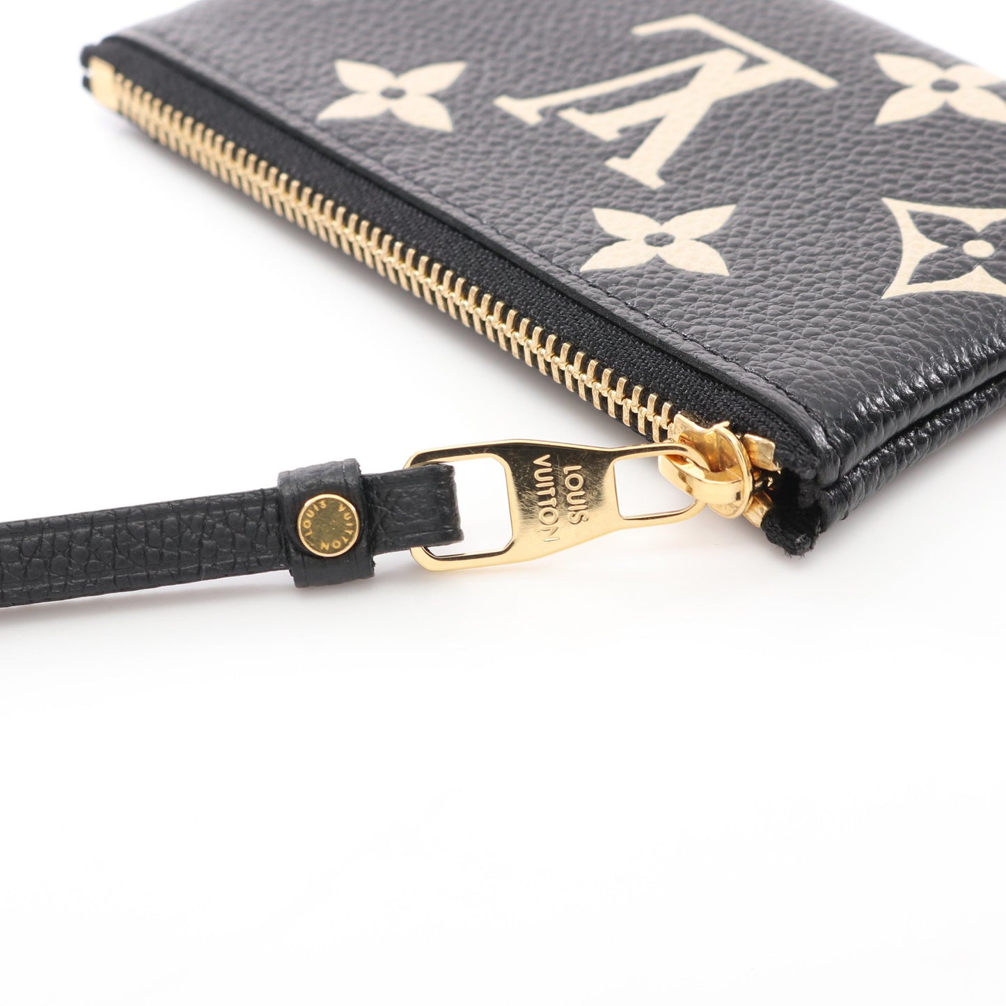 ポシェット クレ バイカラーモノグラムアンプラント コインケース レザー ブラック ベージュ ルイヴィトン 財布・小物 LOUIS VUITTON