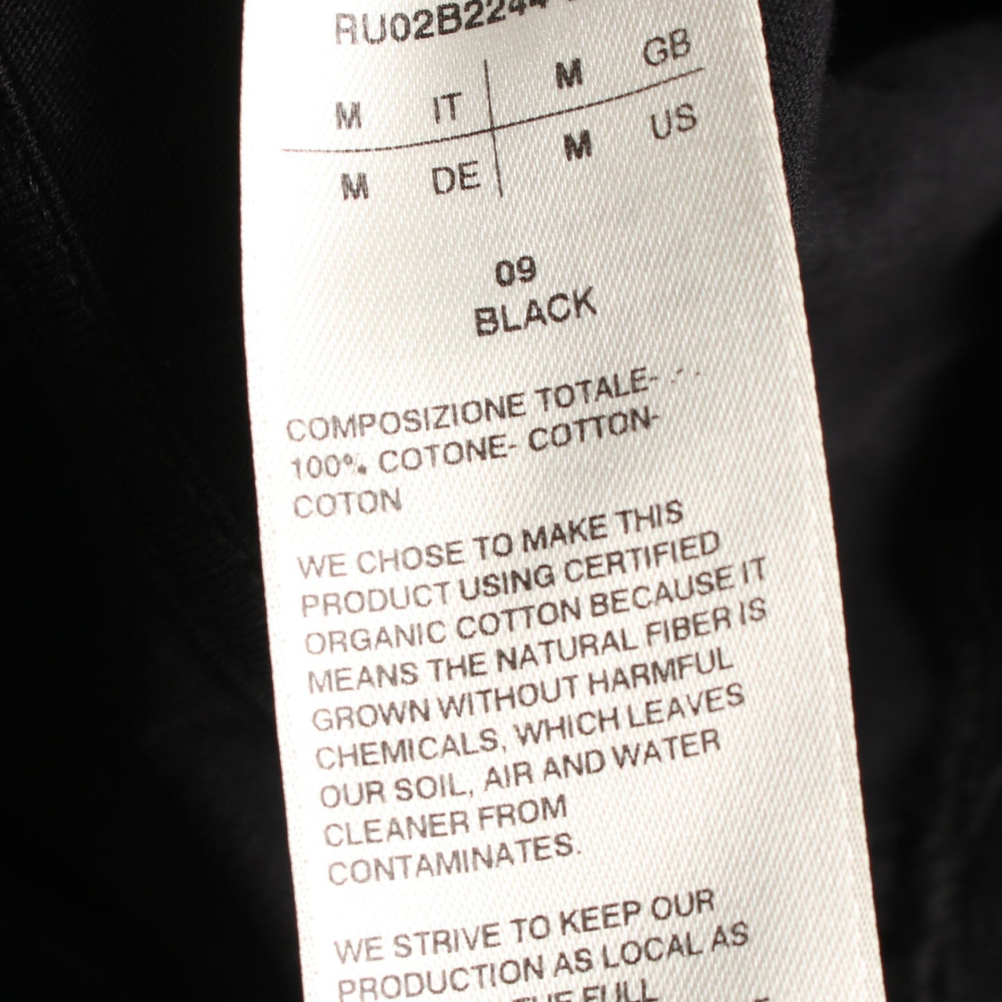 GRID CREWNECK SS T グリッド クルーネック Tシャツ コットン ブラック リックオウエンス トップス Rick Owens