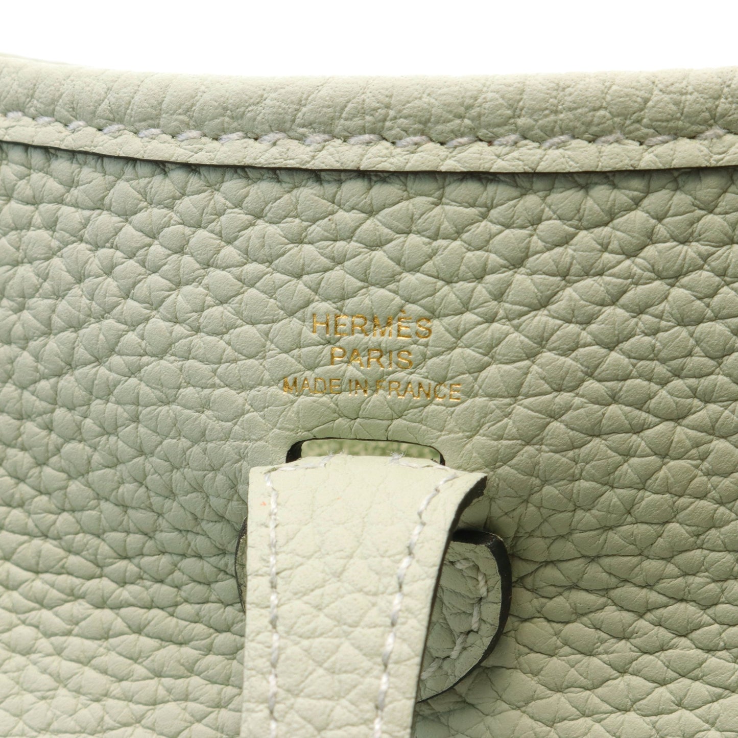 エヴリンTPM ヴェールフィズ ショルダーバッグ トリヨンクレマンス ライトグリーン ゴールド金具 B刻印 エルメス バッグ HERMES