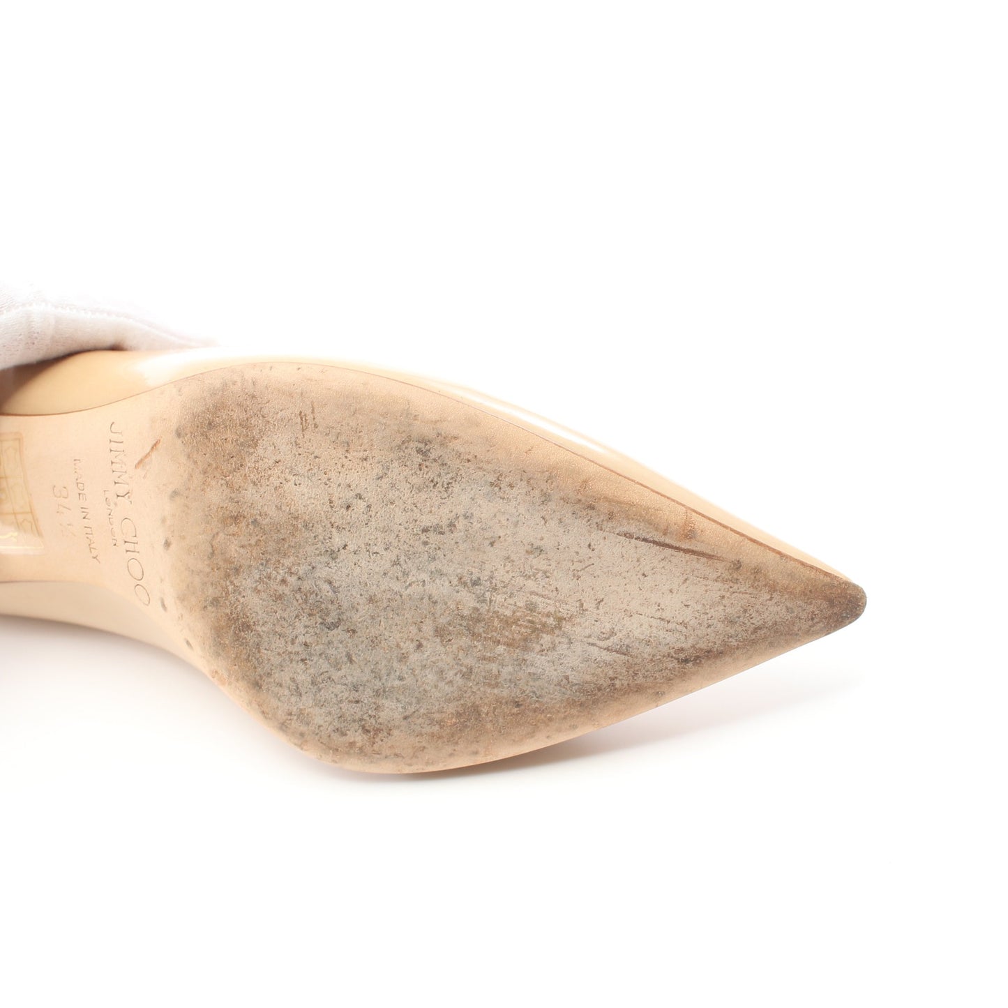 ポインテッドトゥ パンプス エナメルレザー ベージュ ジミーチュウ シューズ JIMMY CHOO