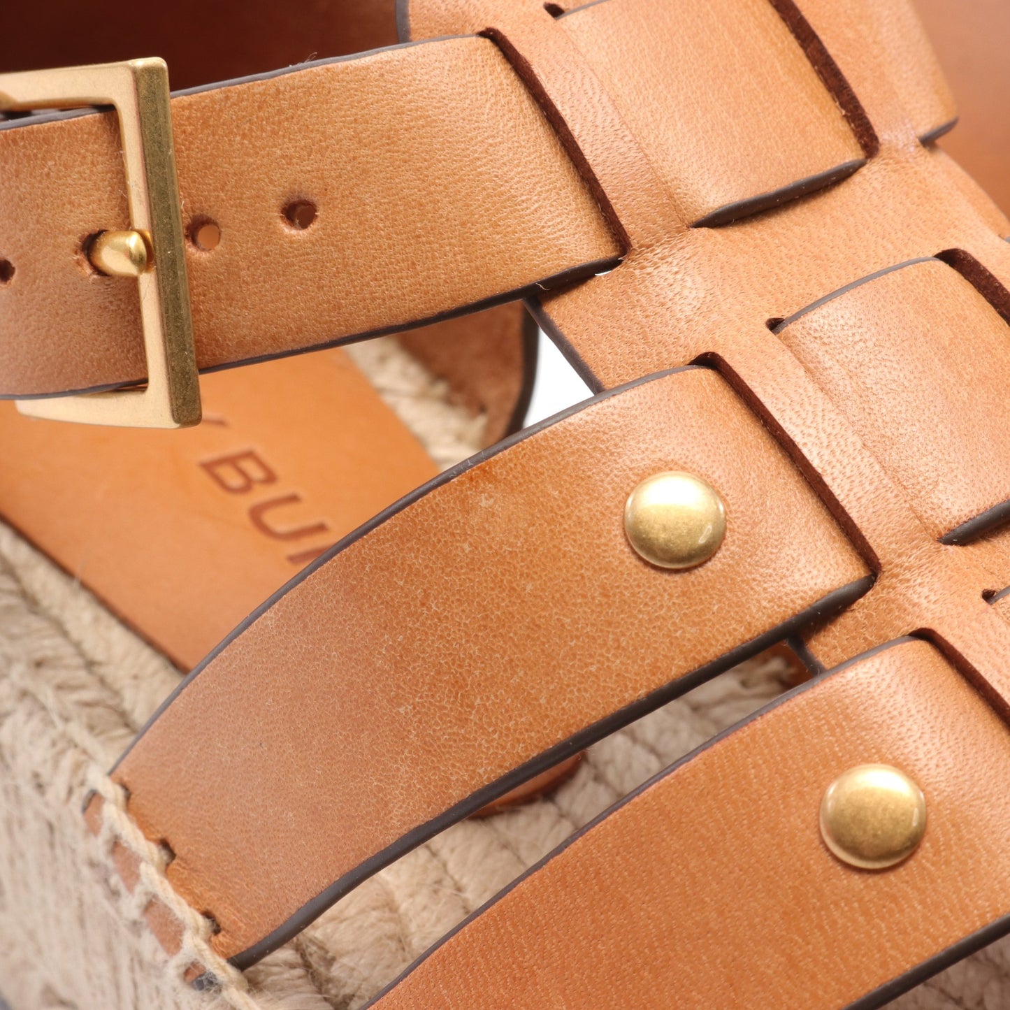 フィッシャーマン サンダル レザー ライトブラウン プラットフォーム エスパドリーユ トリーバーチ シューズ TORY BURCH