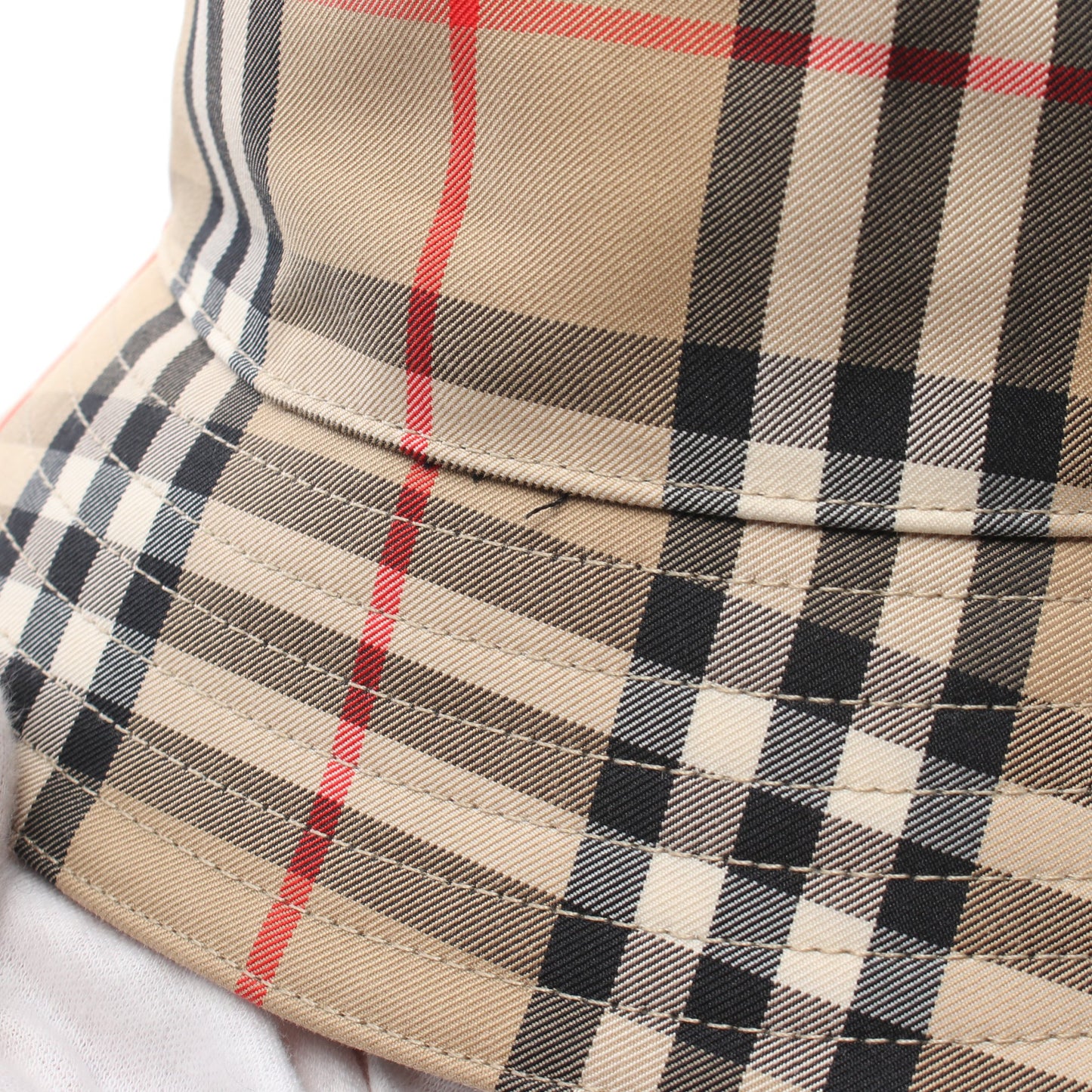 ヴィンテージチェック バケット ハット 帽子 コットン ベージュ マルチカラー バーバリー 財布・小物 BURBERRY