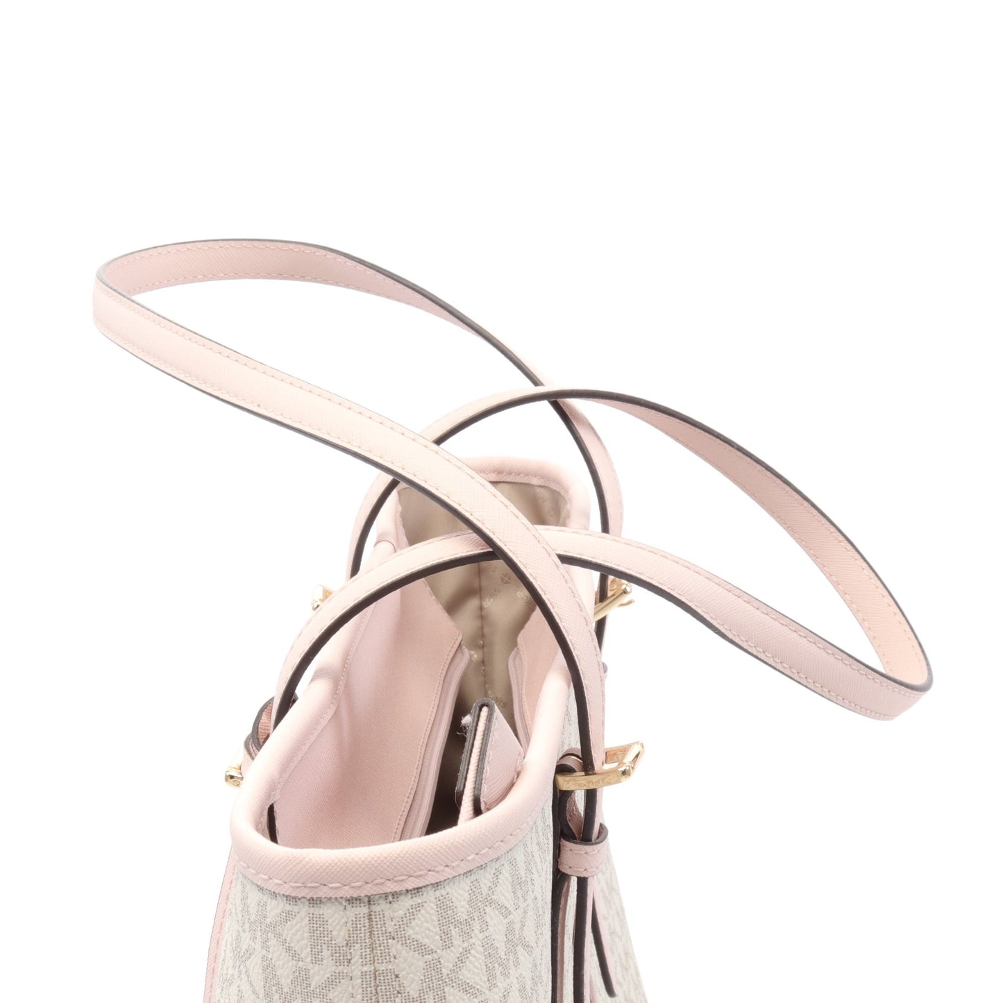 JET SET TRAVEL L ジェット セット トラベル ショルダーバッグ トートバッグ PVC レザー ホワイト ピンク グレー マイケルコース バッグ MICHAEL KORS