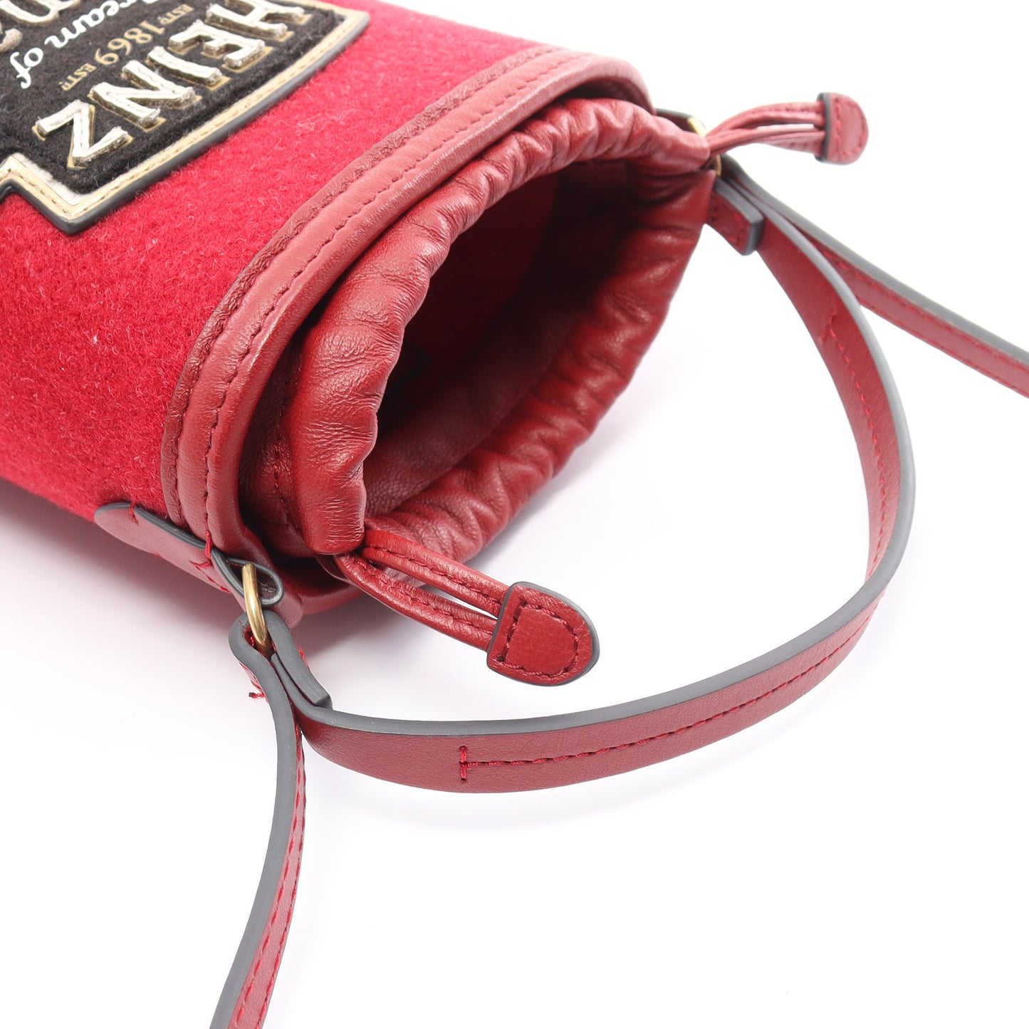 XBODY HEINZ TOMATO ショルダーバッグ フェルト レザー レッド マルチカラー 2WAY アニヤハインドマーチ バッグ ANYA HINDMARCH