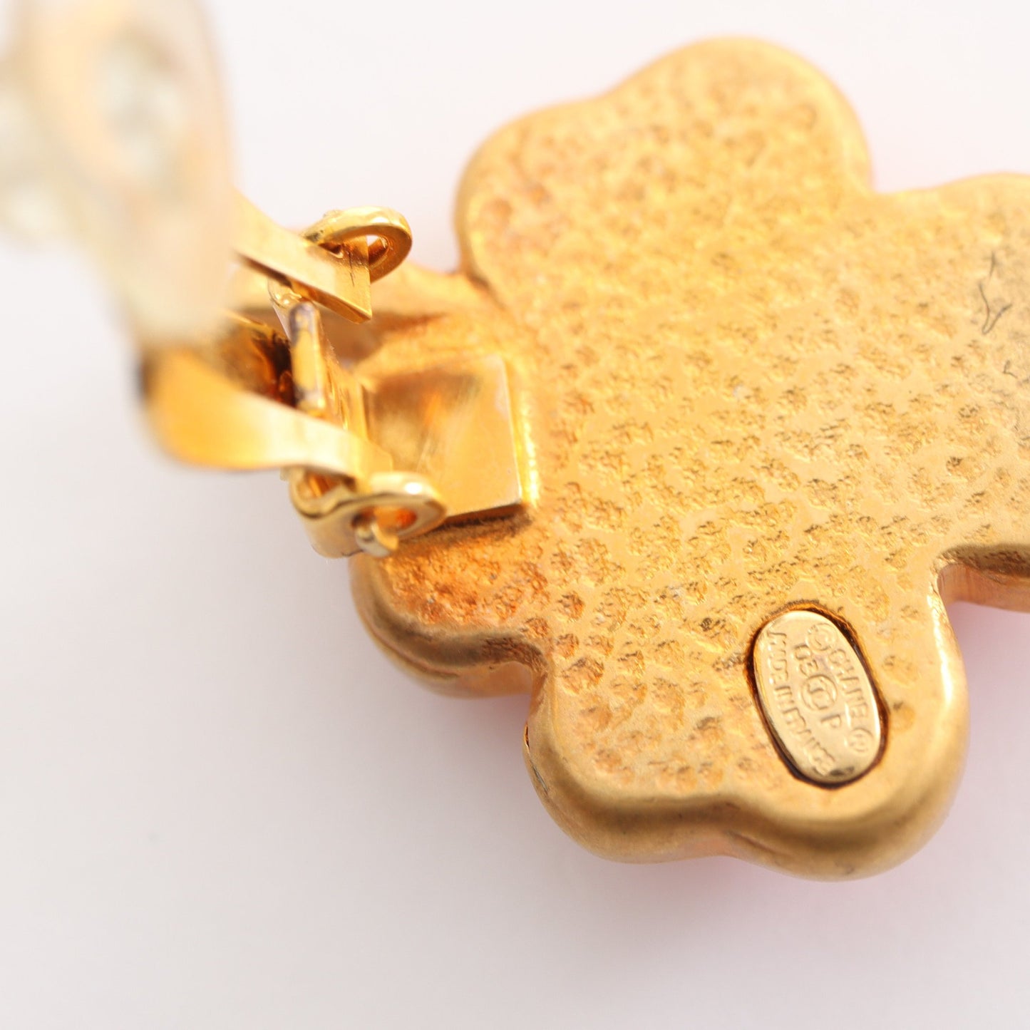 ココマーク クローバー イヤリング GP ゴールド ピンク 03P シャネル アクセサリー CHANEL