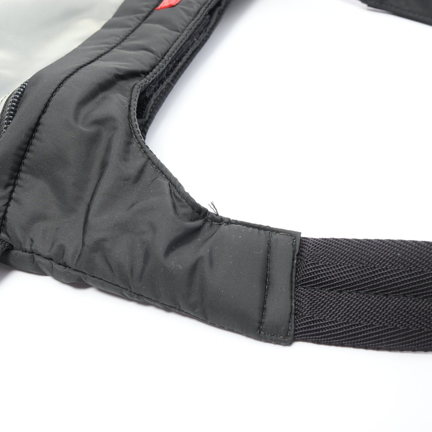 PIUMA LATEX ウエストバッグ ショルダーバッグ ナイロン ダークグレー 2WAY プラダスポーツ リネアロッサ バッグ PRADA SPORT LINEA ROSSA