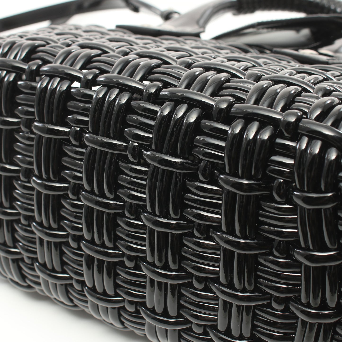 BISTRO XS ビストロ バスケットバッグ ハンドバッグ トートバッグ エナメル ブラック 2WAY バレンシアガ バッグ BALENCIAGA