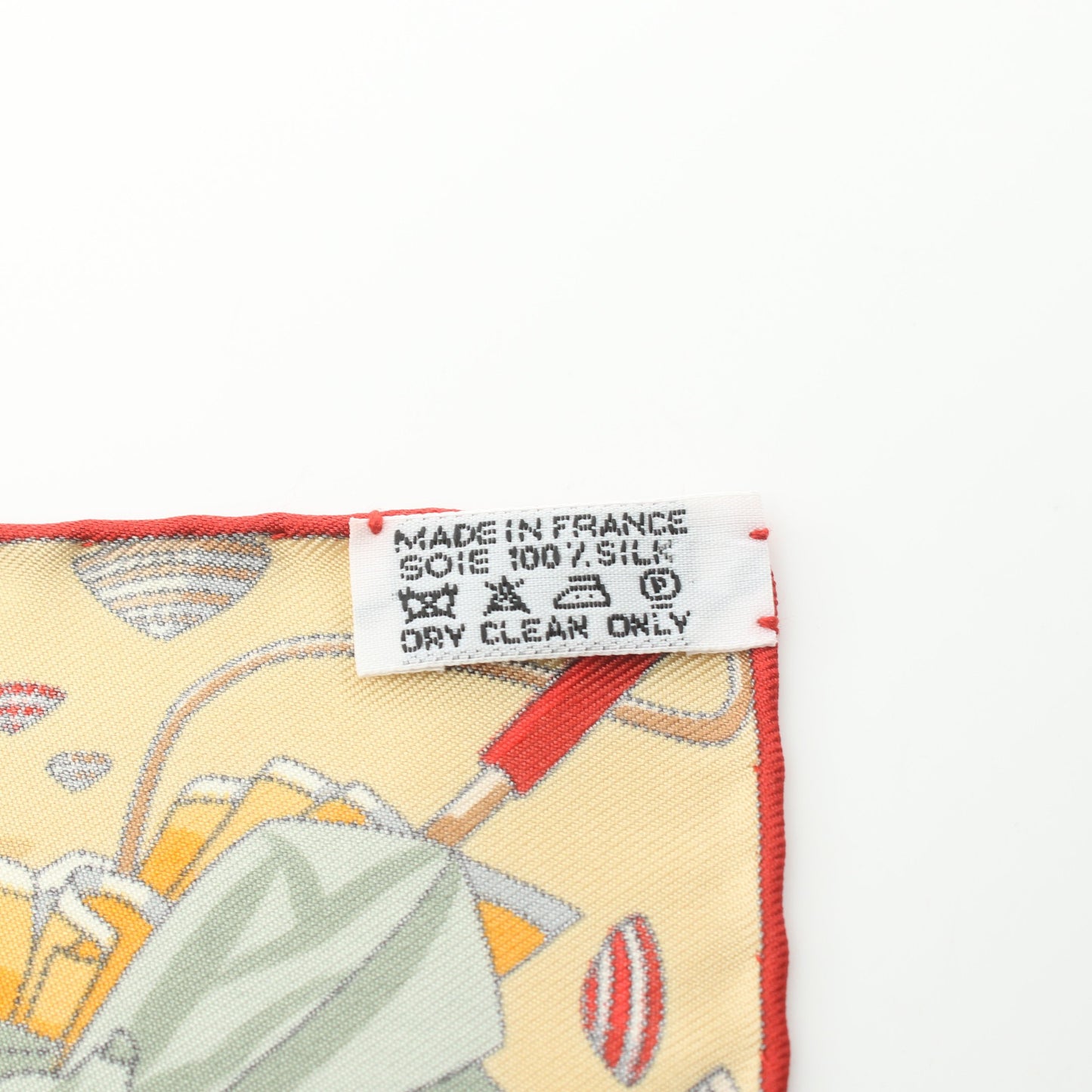 プチカレ カレ45 CHARMES DES PLAGES NORMANDES スカーフ シルク ベージュ マルチカラー エルメス 財布・小物 HERMES