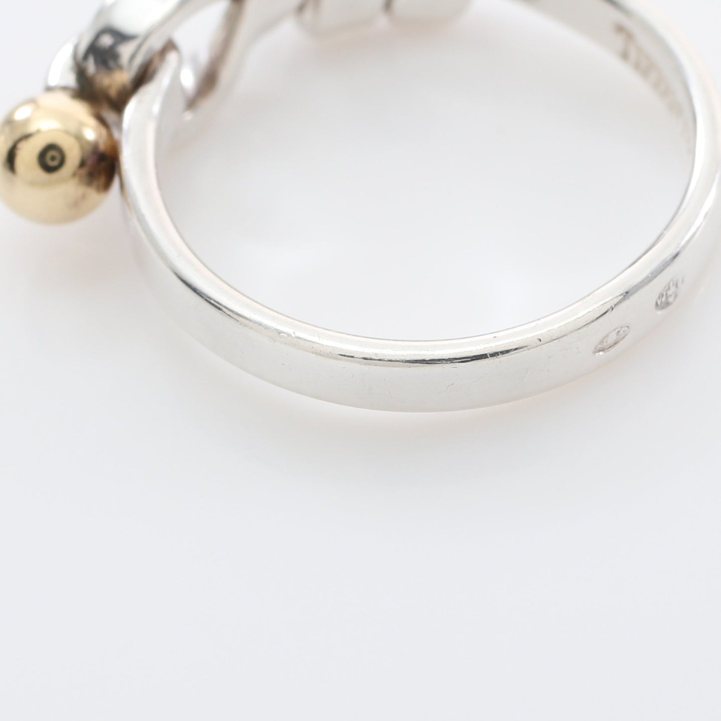 フック&アイ リング 指輪 SV925 K18YG シルバー イエローゴールド ティファニー アクセサリー TIFFANY & Co.