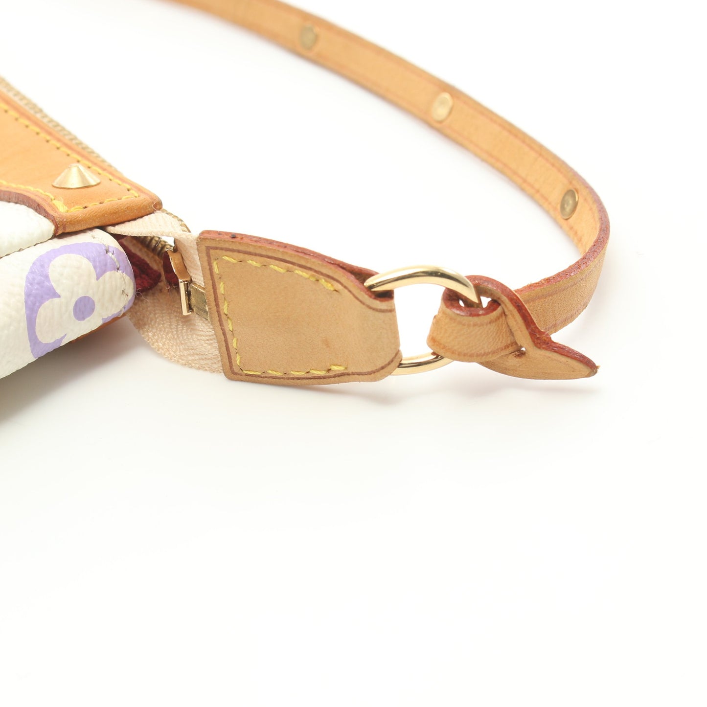 ポシェットアクセソワール モノグラムマルチカラー ブロン ハンドバッグ PVC レザー ホワイト ルイヴィトン バッグ LOUIS VUITTON