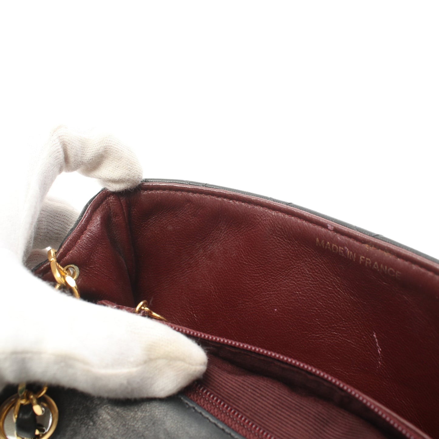 ミニマトラッセ20 チェーンショルダーバッグ ラムスキン ブラック ゴールド金具 ヴィンテージ シャネル バッグ CHANEL