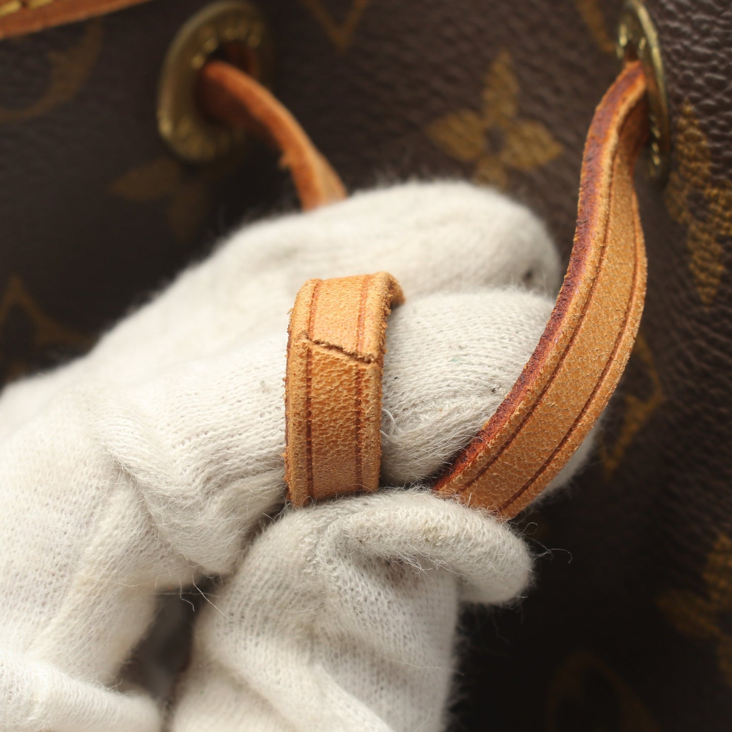 ノエ モノグラム ショルダーバッグ PVC レザー ブラウン ルイヴィトン バッグ LOUIS VUITTON