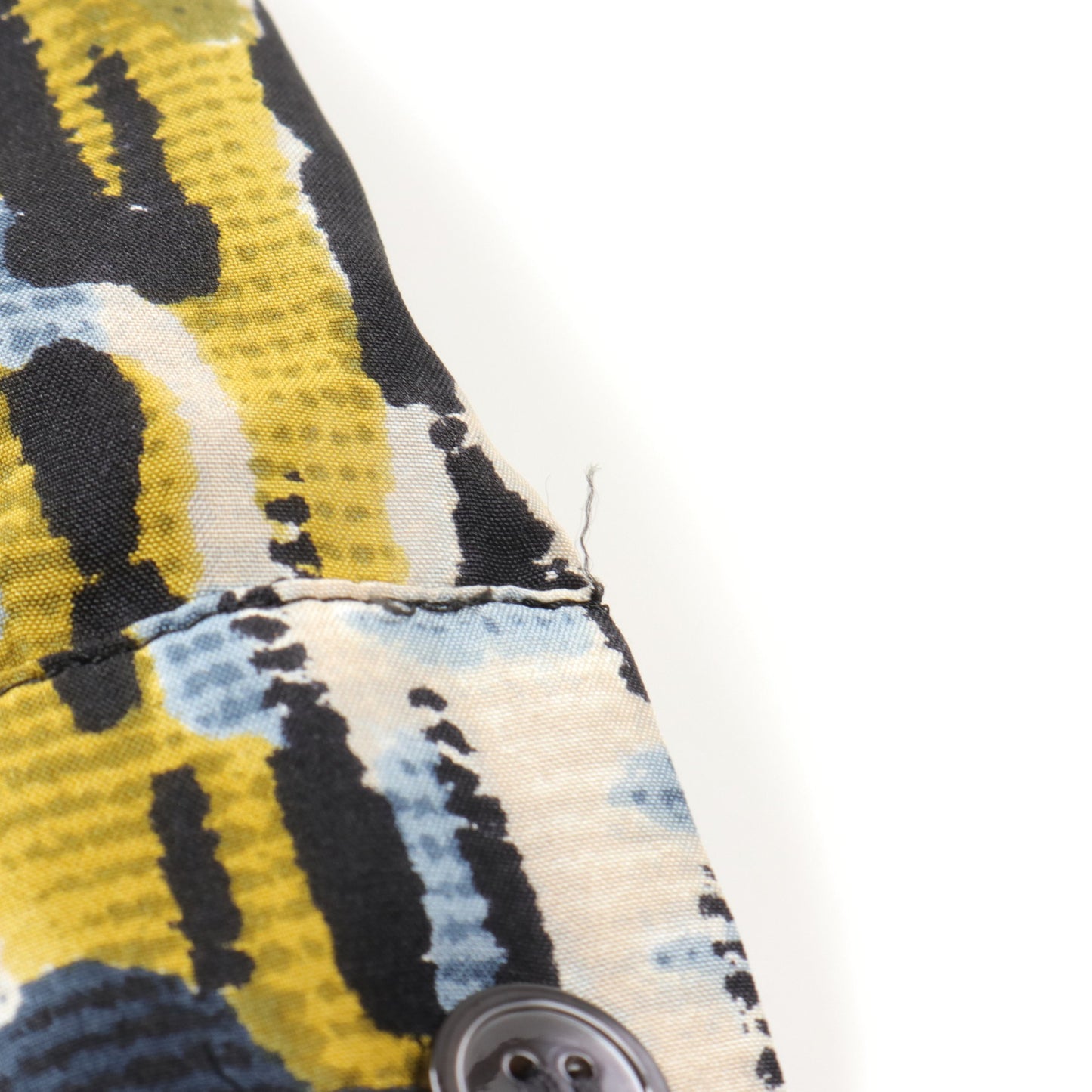 ブラウス 総柄 シルク ネイビー イエロー マルチカラー マルニ トップス MARNI