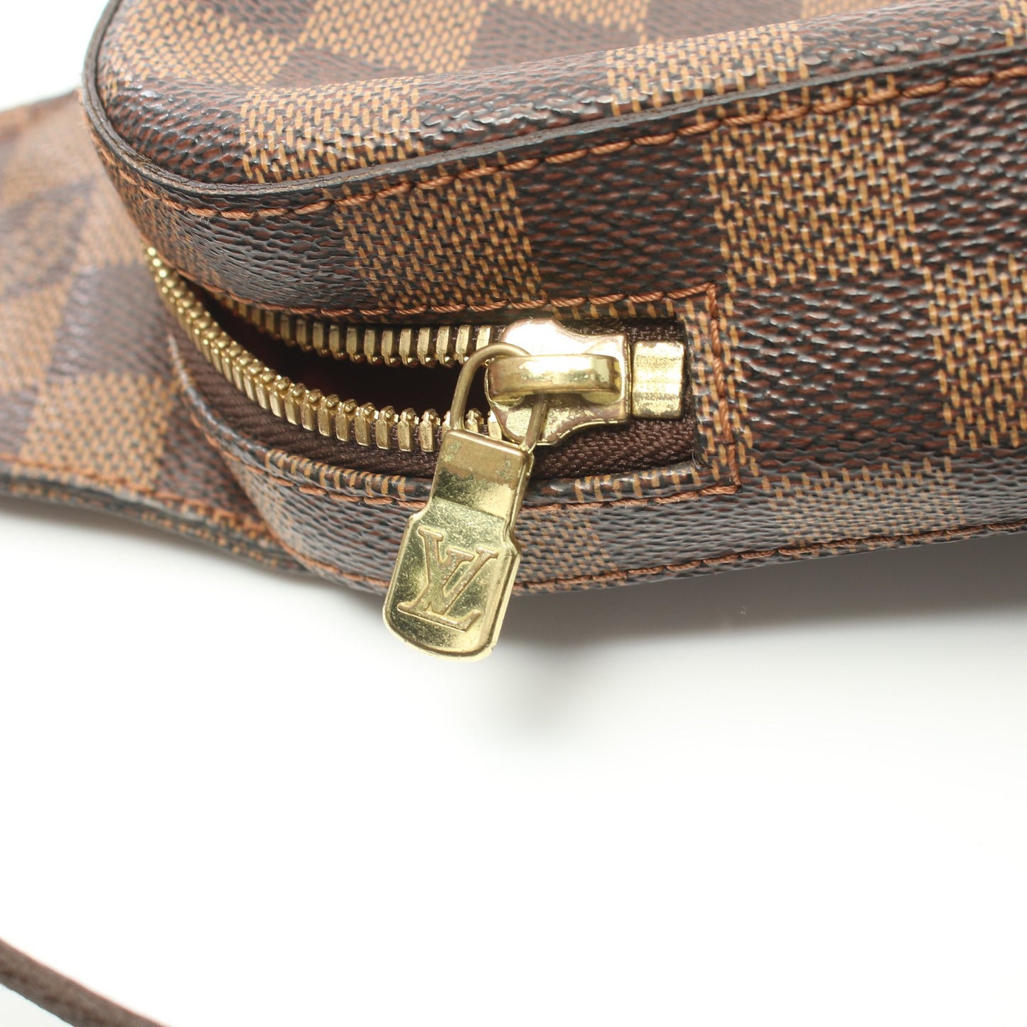 ジェロニモス ダミエエベヌ ボディバッグ PVC ブラウン ルイヴィトン バッグ LOUIS VUITTON