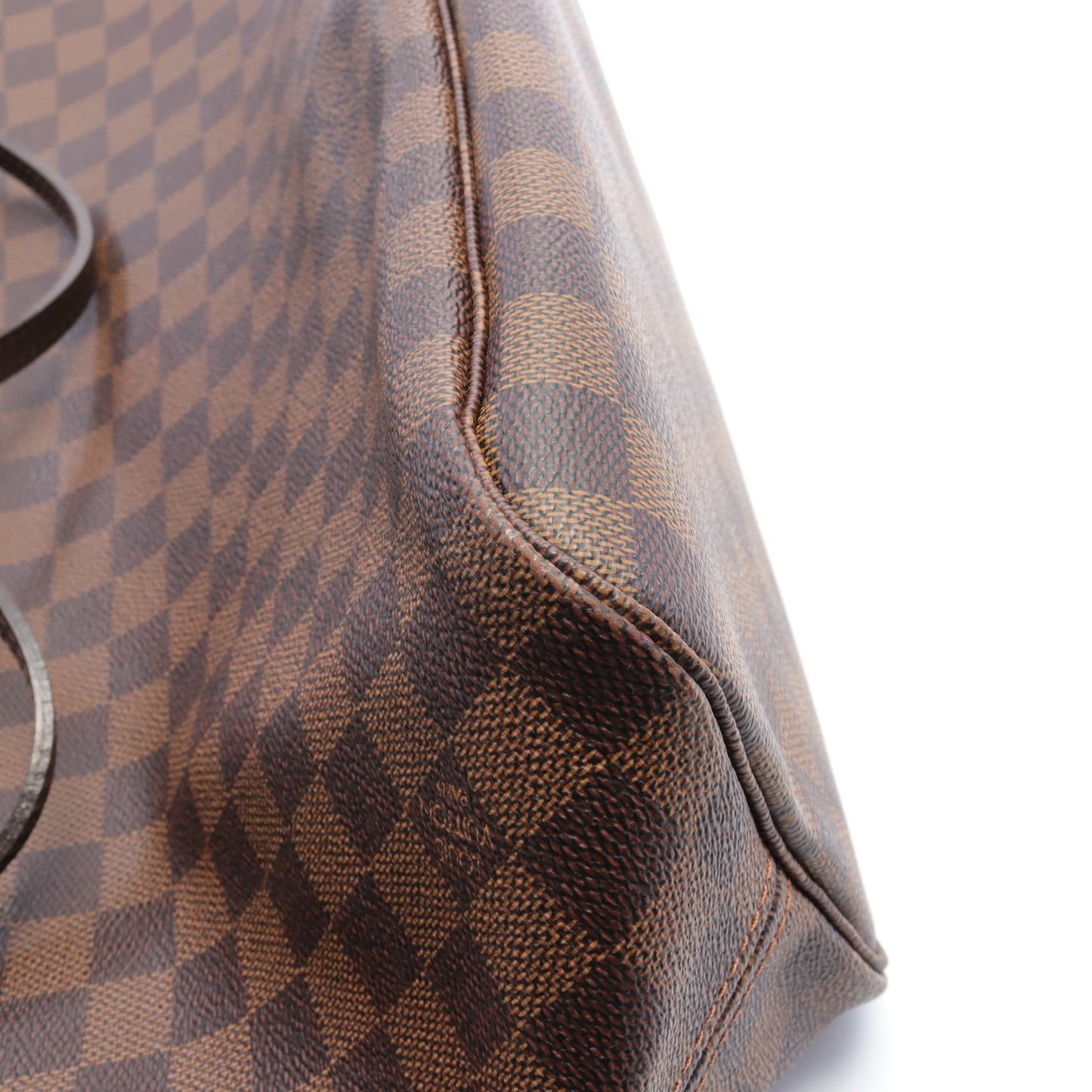 ネヴァーフルMM ダミエエベヌ ショルダーバッグ トートバッグ PVC レザー ブラウン ルイヴィトン バッグ LOUIS VUITTON