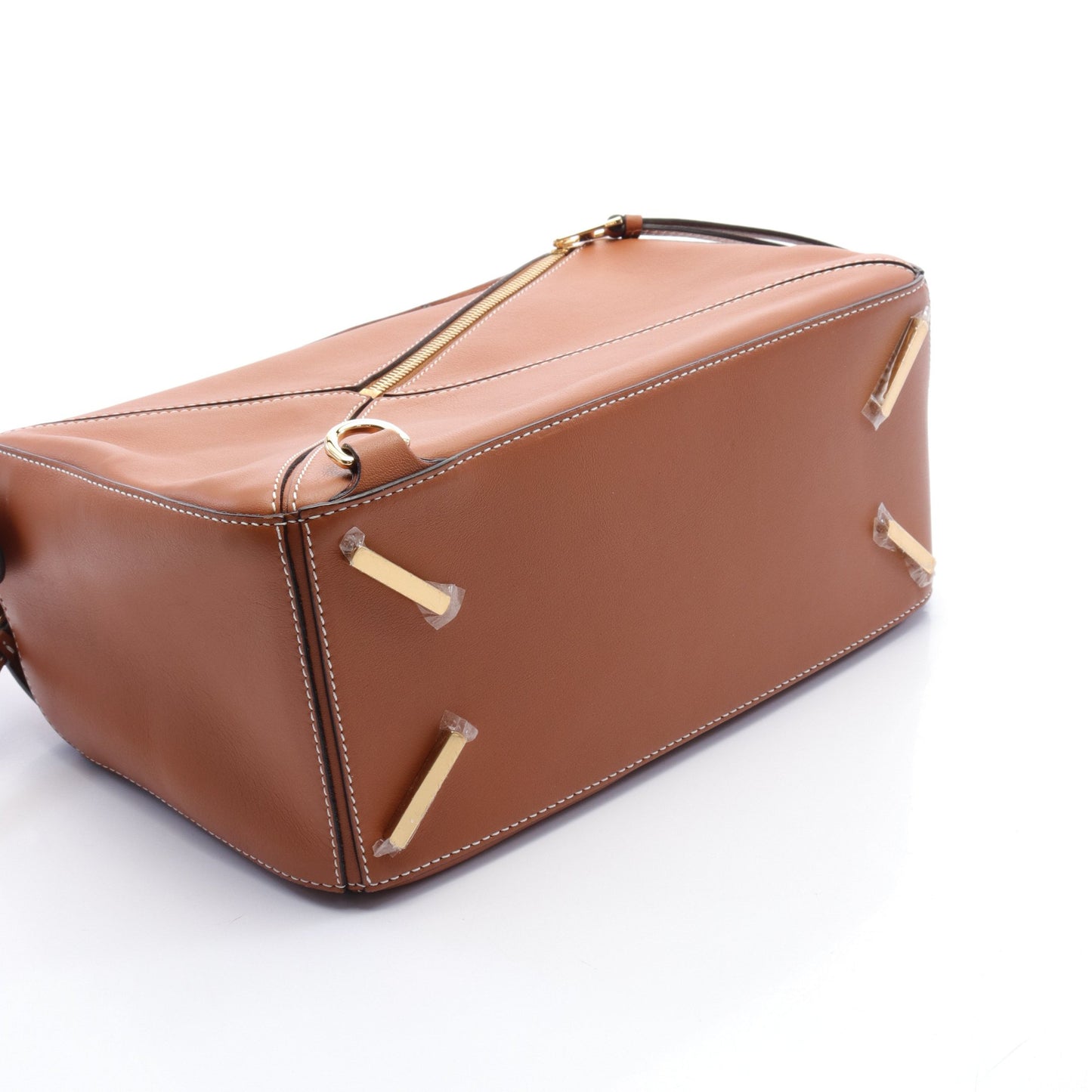 パズルバッグ ミディアム ハンドバッグ レザー ブラウン 2WAY ロエベ バッグ LOEWE