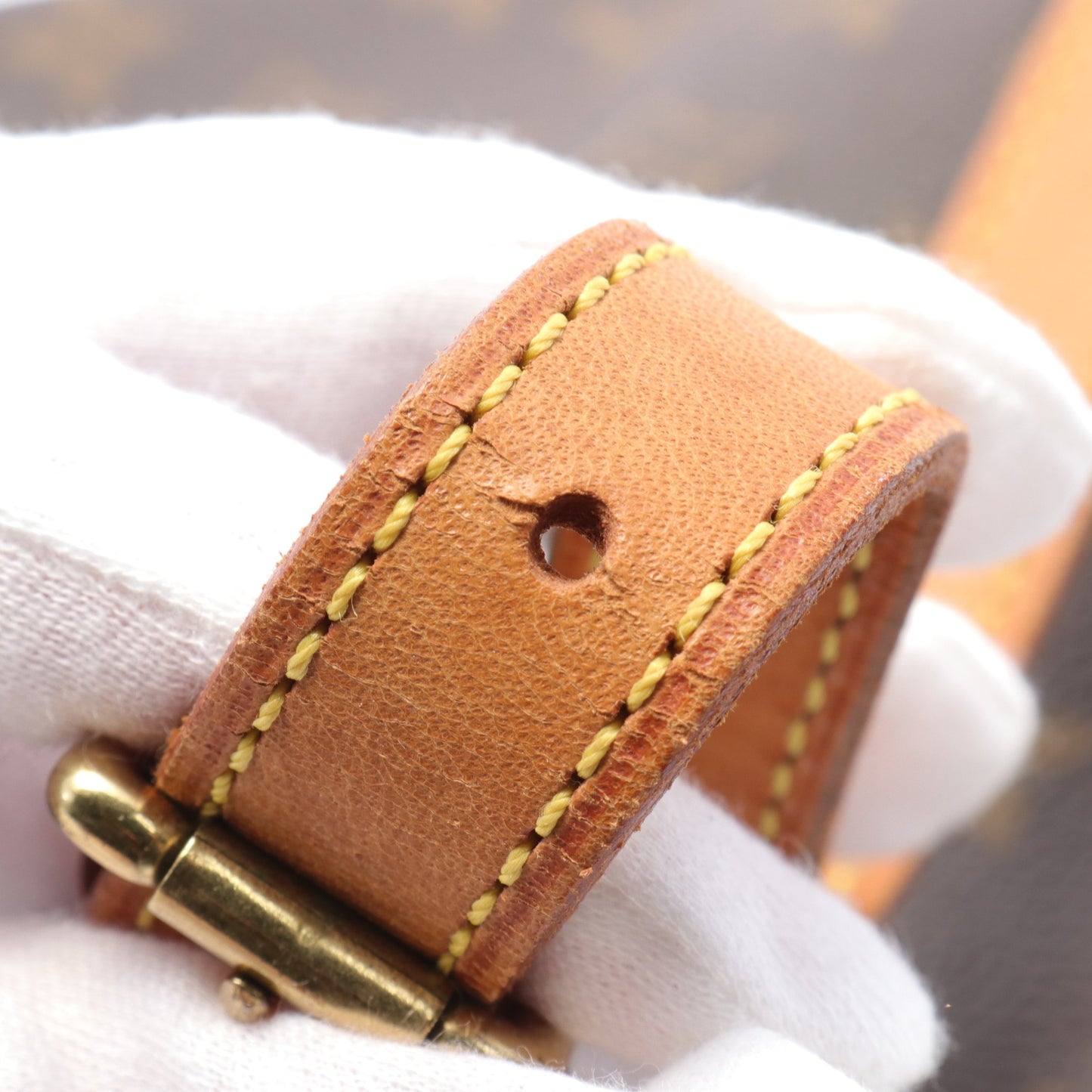 ミュゼットサルサ ショートストラップ モノグラム ショルダーバッグ PVC レザー ブラウン ルイヴィトン バッグ LOUIS VUITTON