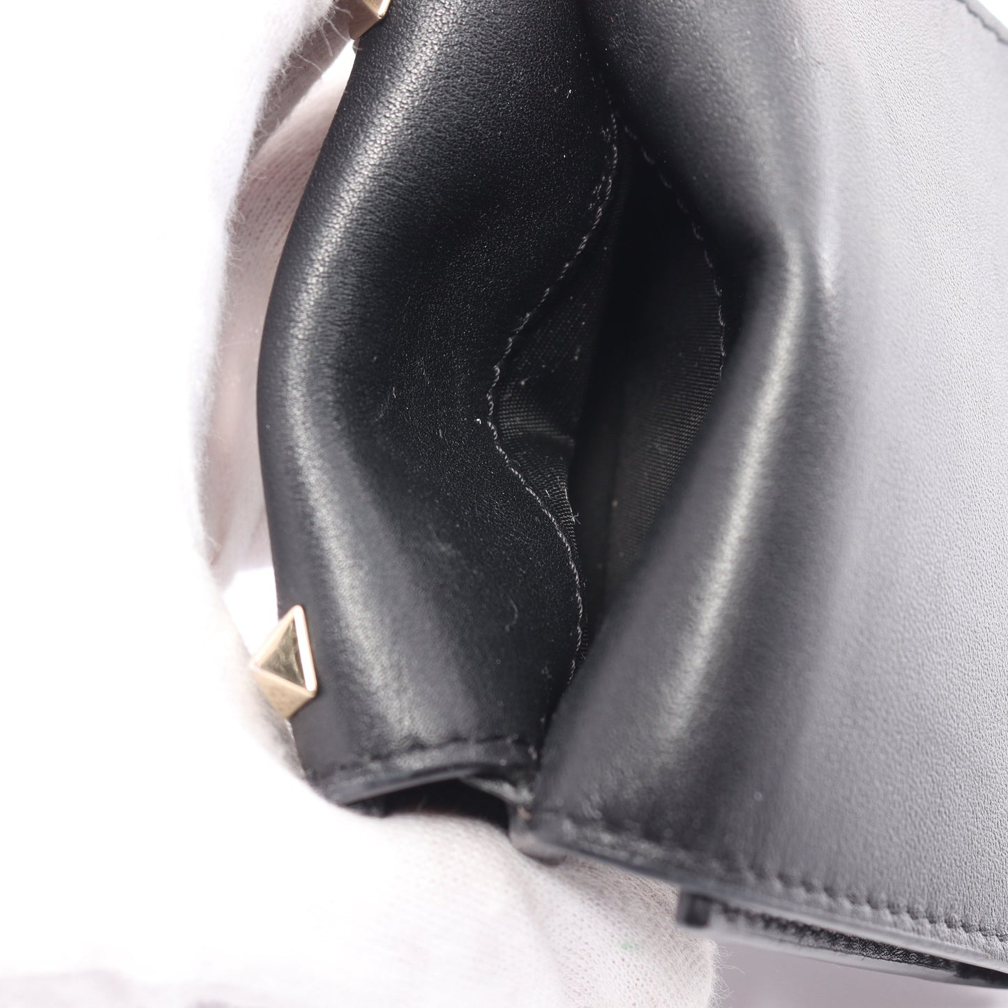 ロックスタッズ 三つ折り財布 コンパクトウォレット レザー ブラック ヴァレンティノガラヴァーニ 財布・小物 VALENTINO GARAVANI