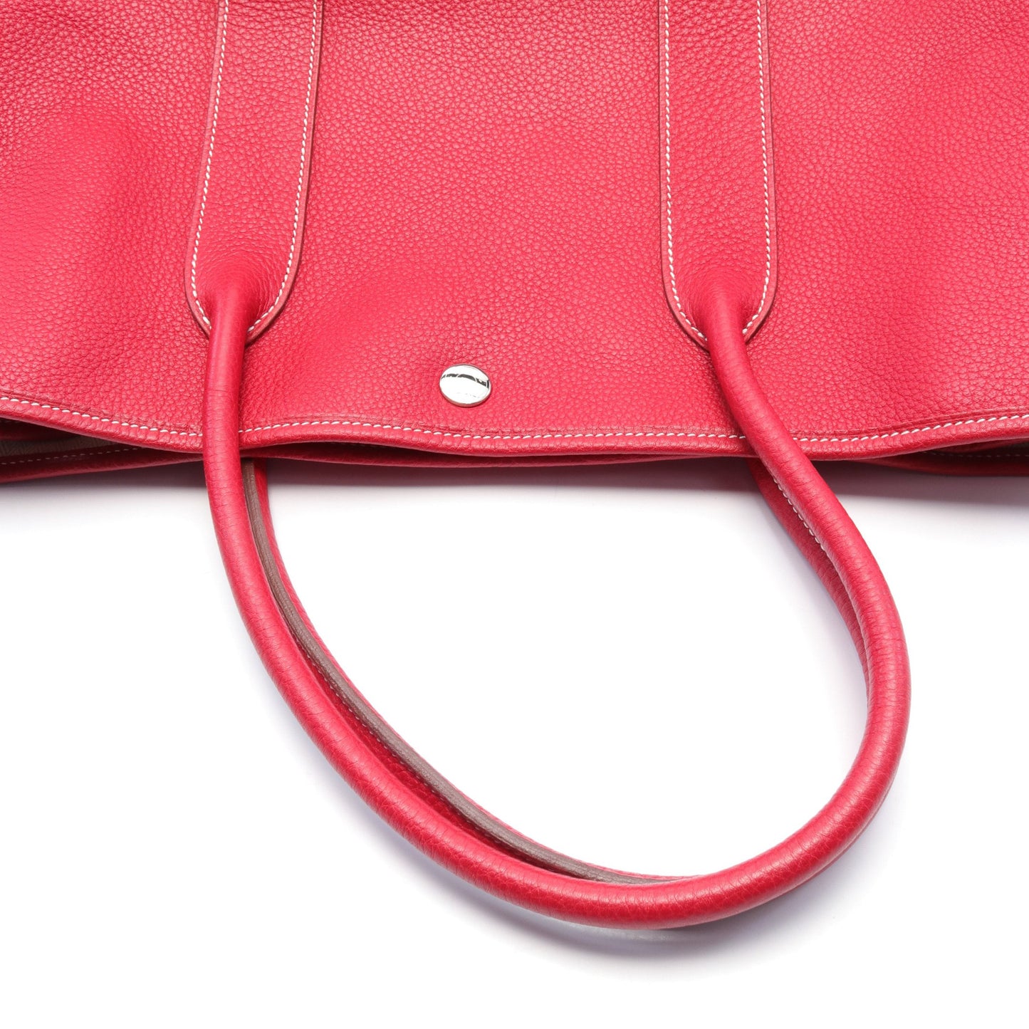 ガーデンパーティPM ハンドバッグ トートバッグ ネゴンダ レッド シルバー金具 □L刻印 エルメス バッグ HERMES