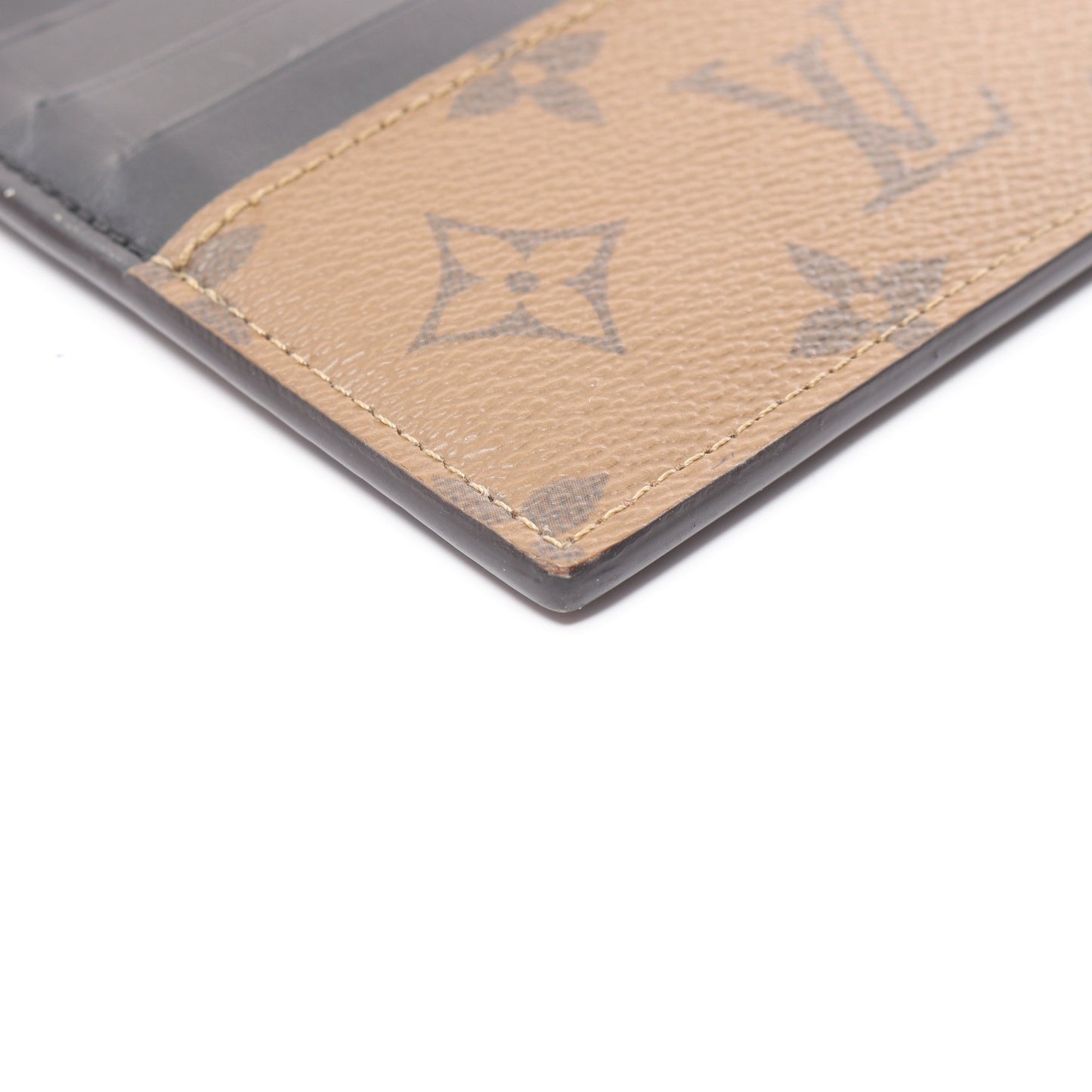 スリム パース モノグラムリバース 長財布 PVC レザー ブラウン ブラック ルイヴィトン 財布・小物 LOUIS VUITTON