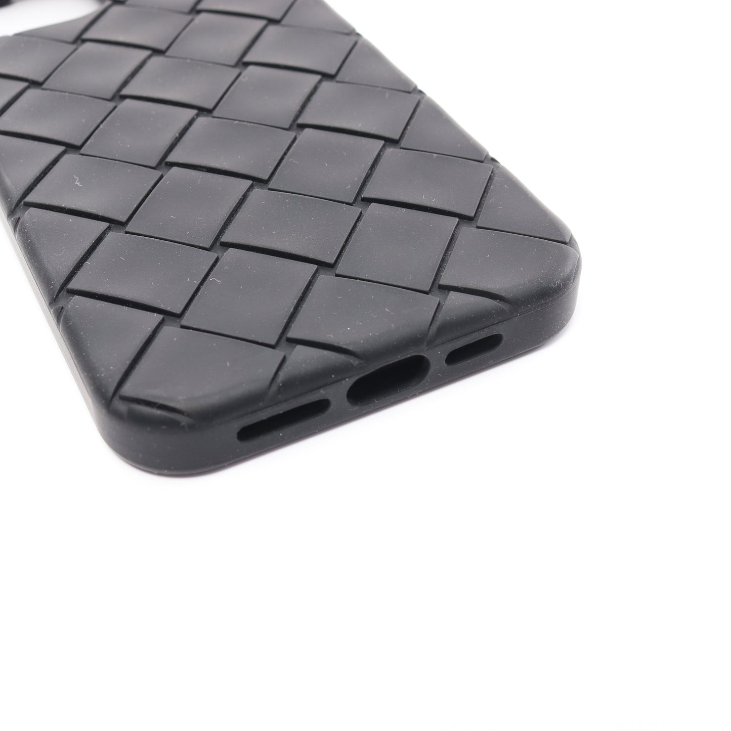 イントレチャート iPhone12Pro Max アイフォンケース ラバー ブラック ボッテガヴェネタ 財布・小物 BOTTEGA VENETA