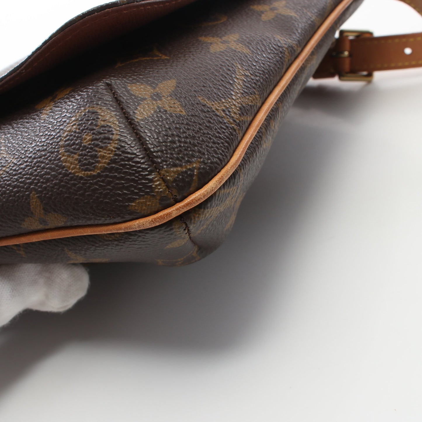 ミュゼットサルサ ショートストラップ モノグラム ショルダーバッグ PVC レザー ブラウン ルイヴィトン バッグ LOUIS VUITTON