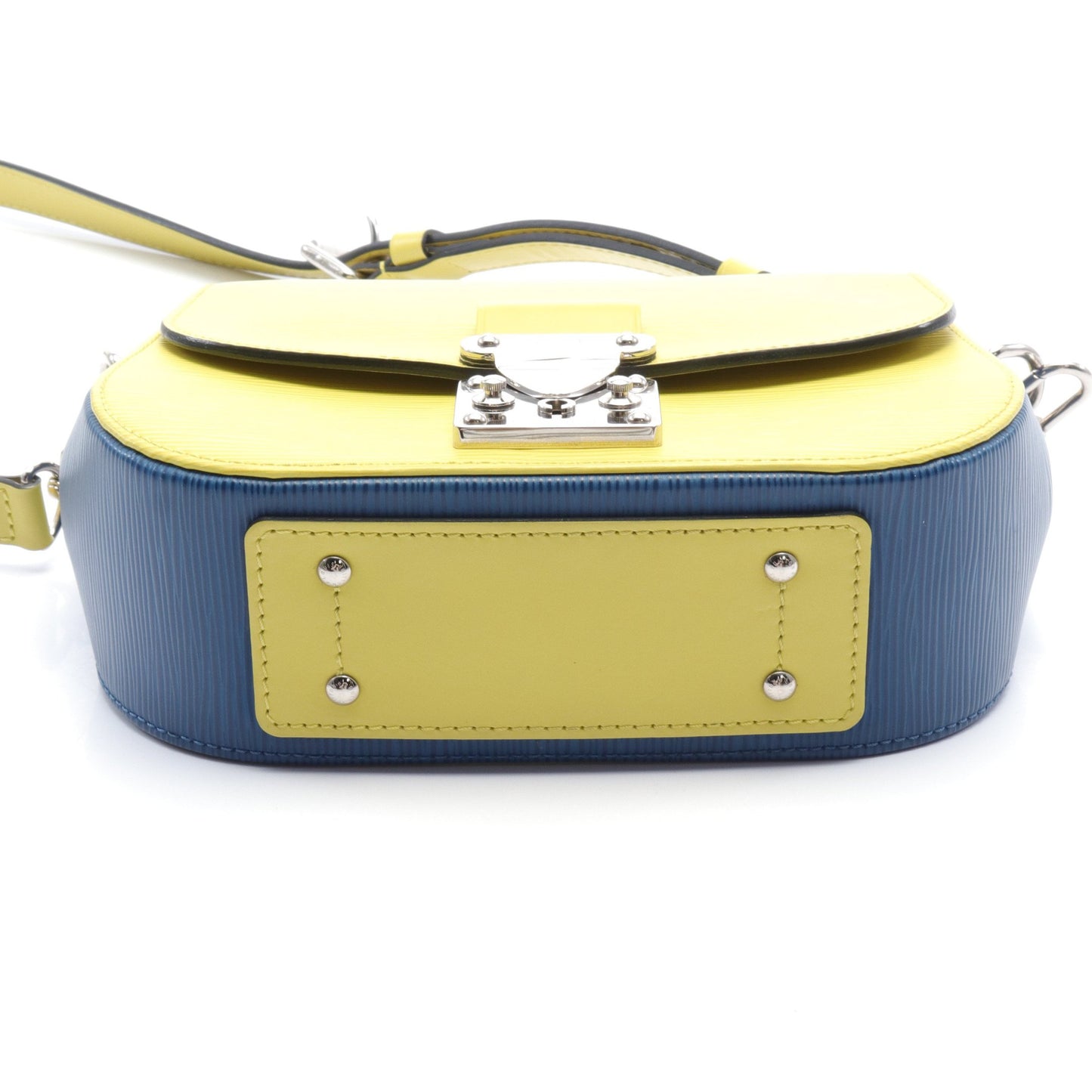 エデンPM エピ バイカラー ショルダーバッグ レザー イエロー ダークブルー 2WAY ルイヴィトン バッグ LOUIS VUITTON