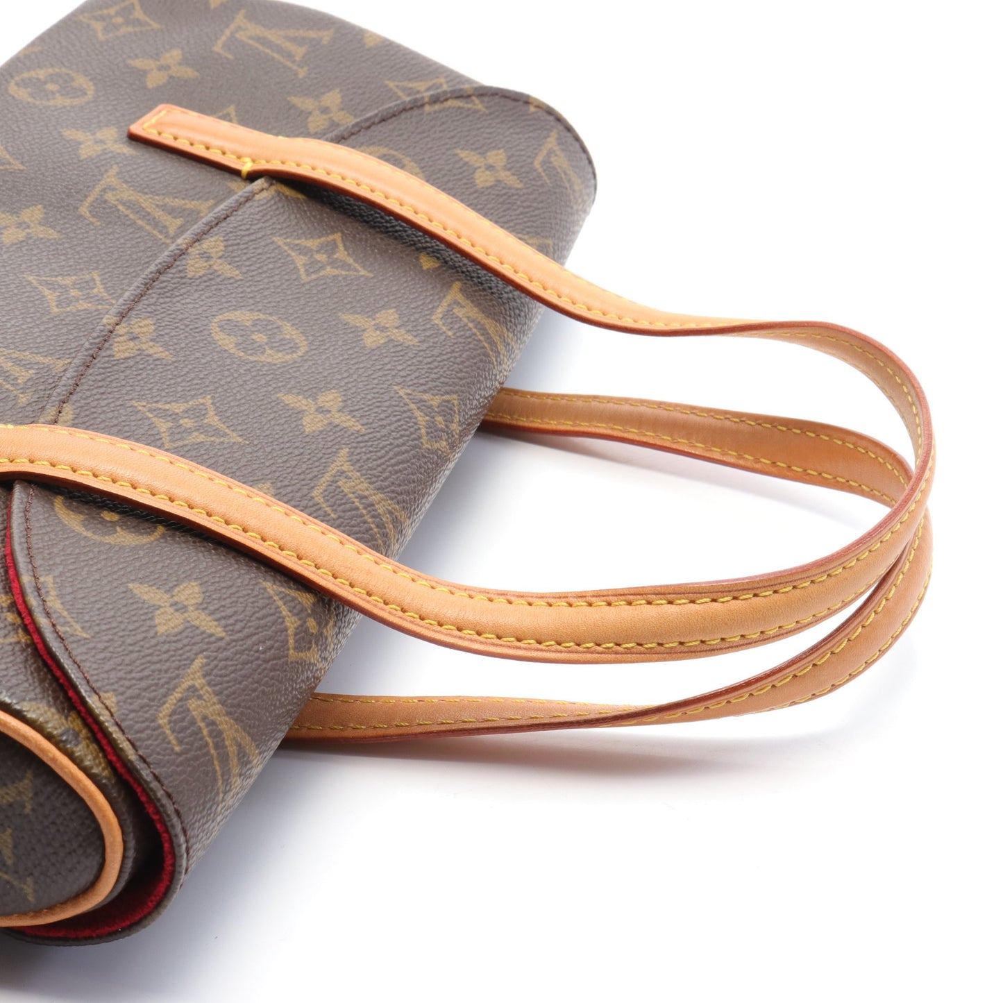 ソナチネ モノグラム ハンドバッグ PVC レザー ブラウン ルイヴィトン バッグ LOUIS VUITTON