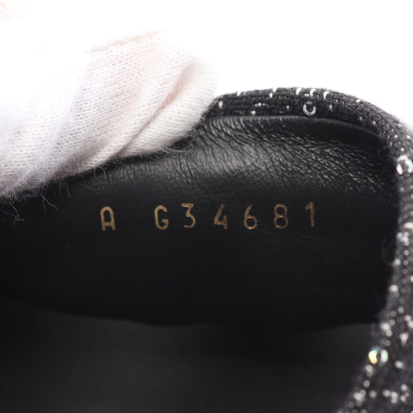 ココマーク ミュール サンダル ファブリック ブラック ビジュー スパンコール シャネル シューズ CHANEL