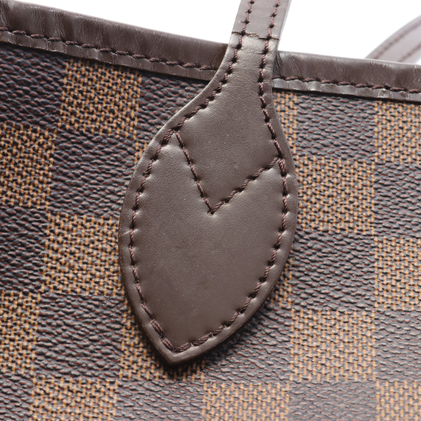 ネヴァーフルPM ダミエエベヌ ハンドバッグ トートバッグ PVC レザー ブラウン ルイヴィトン バッグ LOUIS VUITTON