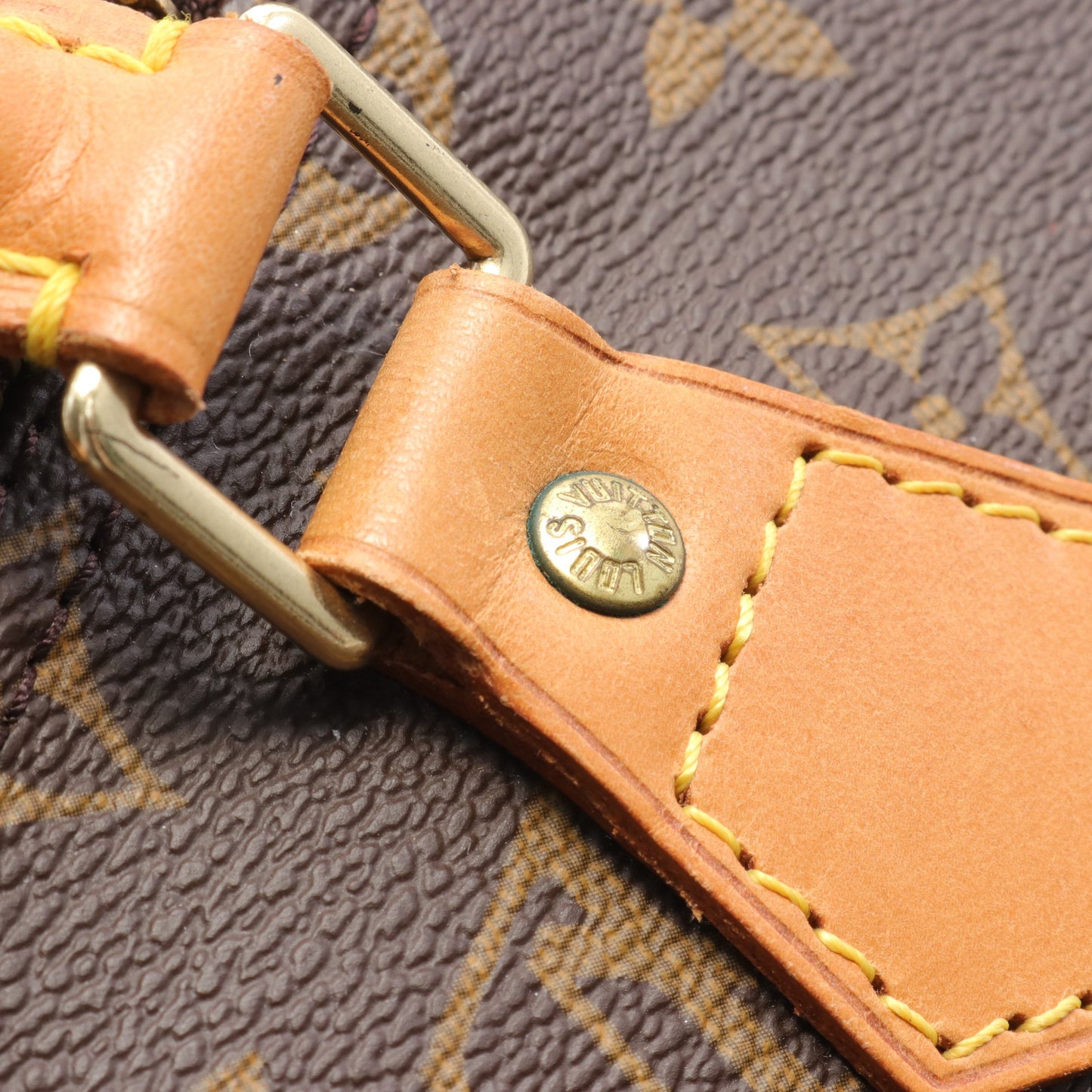 スピーディ35 モノグラム ハンドバッグ PVC レザー ブラウン ルイヴィトン バッグ LOUIS VUITTON