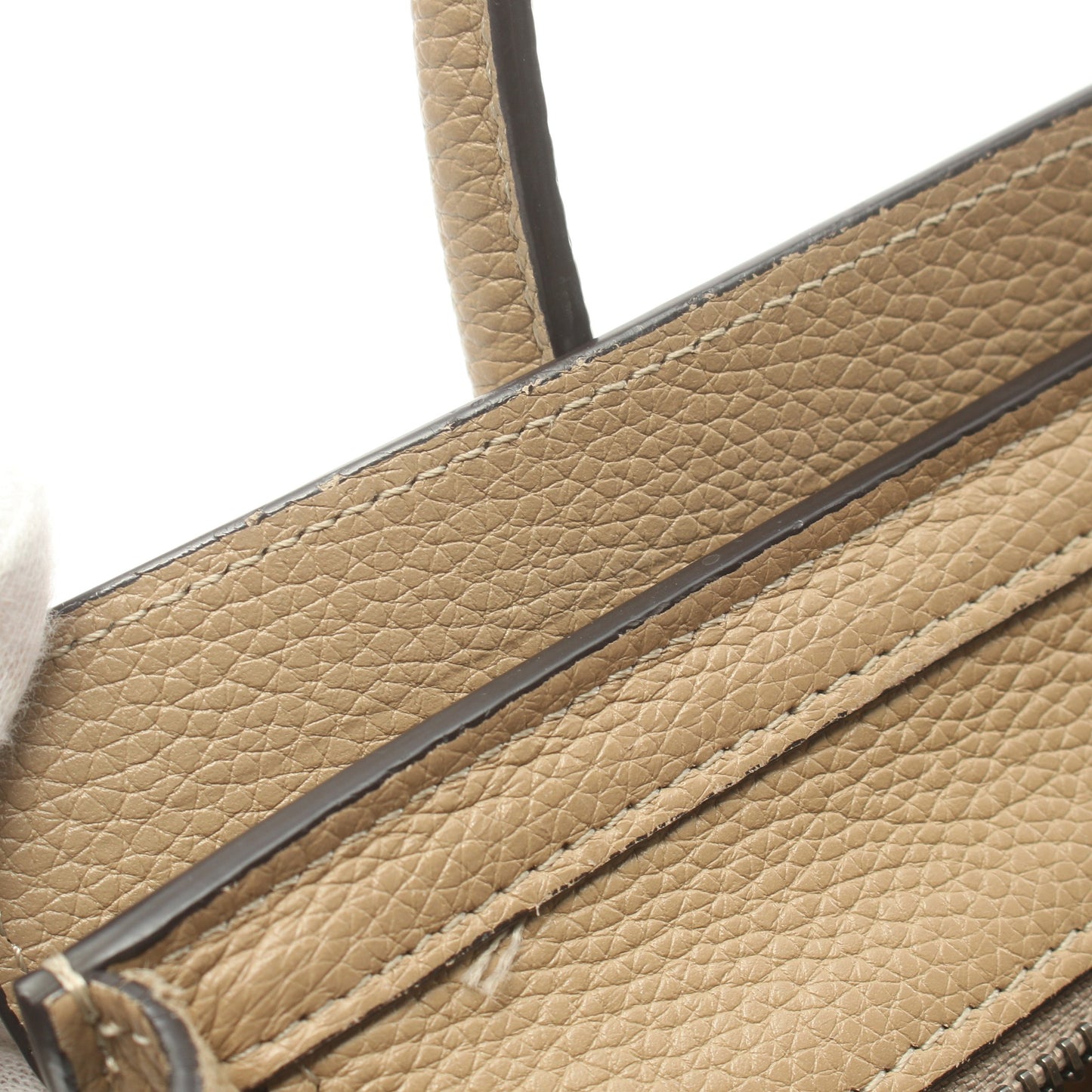 ラゲージ ナノショッパー ハンドバッグ レザー ベージュ 2WAY セリーヌ バッグ CELINE