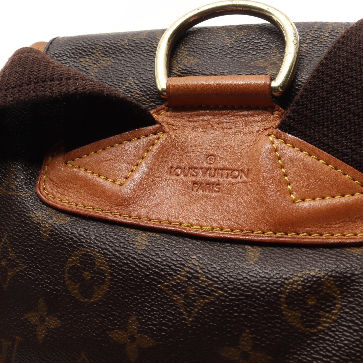 モンスリGM モノグラム バックパック リュックサック PVC レザー ブラウン ルイヴィトン バッグ LOUIS VUITTON
