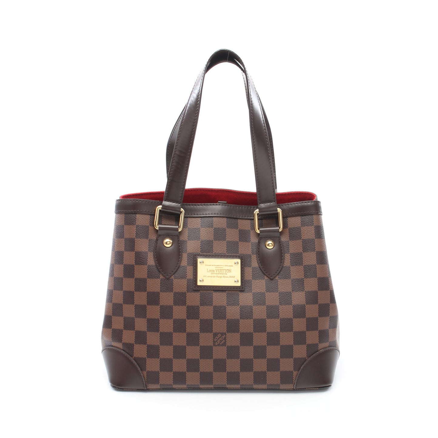 ハムステッドPM ダミエエベヌ ハンドバッグ トートバッグ PVC レザー ブラウン ルイヴィトン バッグ LOUIS VUITTON