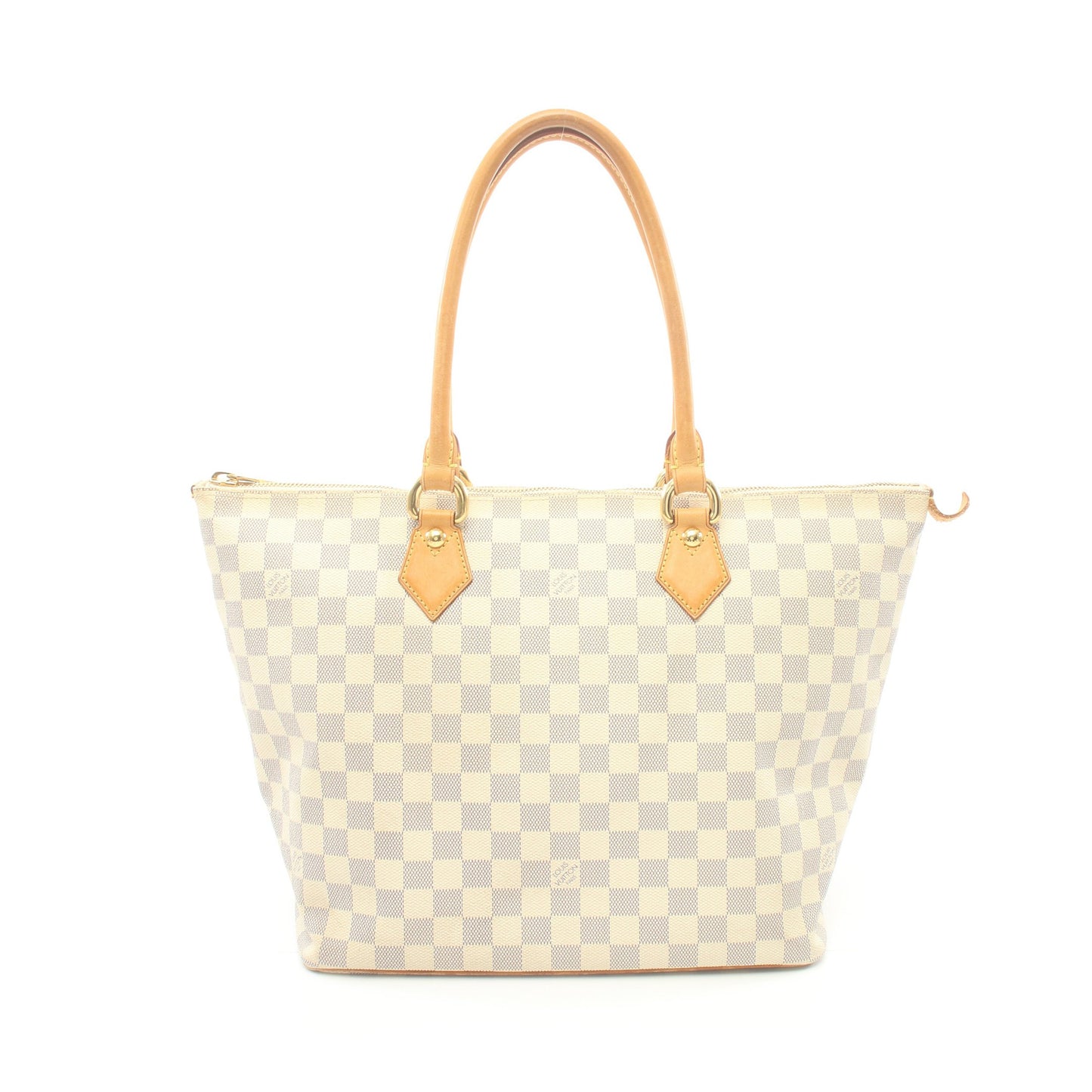 サレヤMM ダミエアズール ハンドバッグ トートバッグ PVC レザー ホワイト ルイヴィトン バッグ LOUIS VUITTON