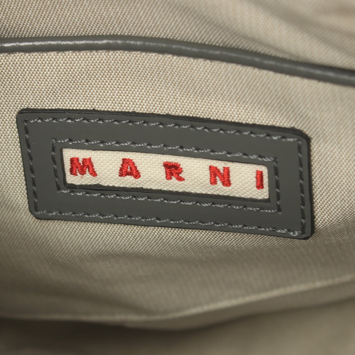 MUSEO ミニバッグ ハンドバッグ レザー グレー アイボリー ブラック 2WAY マルニ バッグ MARNI