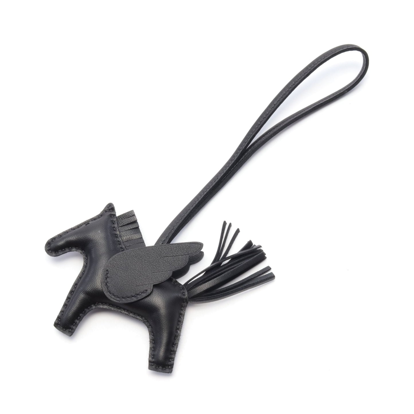 ロデオペガサスPM ソーブラック バッグチャーム アニョーミロ ブラック B刻印 エルメス 財布・小物 HERMES