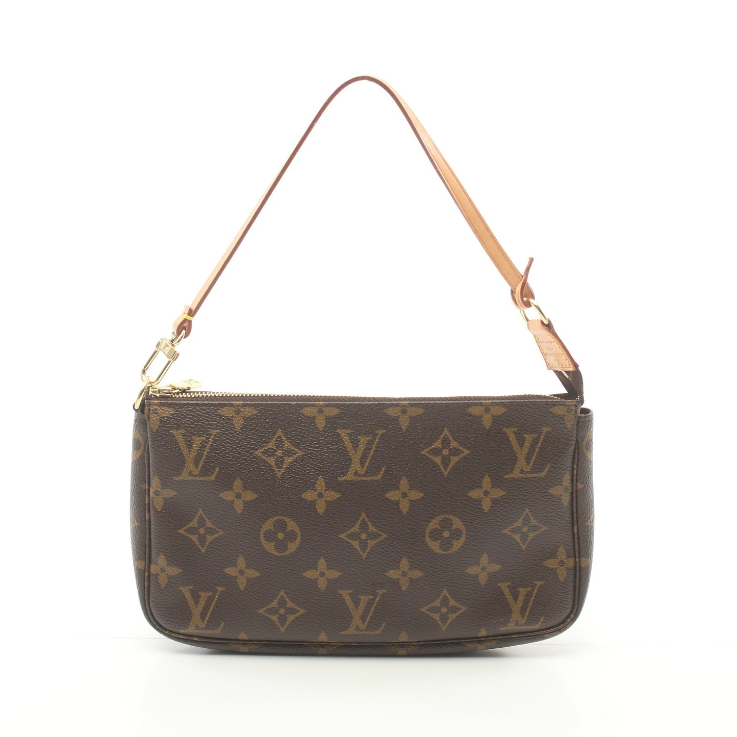 ポシェットアクセソワール モノグラム ハンドバッグ PVC レザー ブラウン ルイヴィトン バッグ LOUIS VUITTON