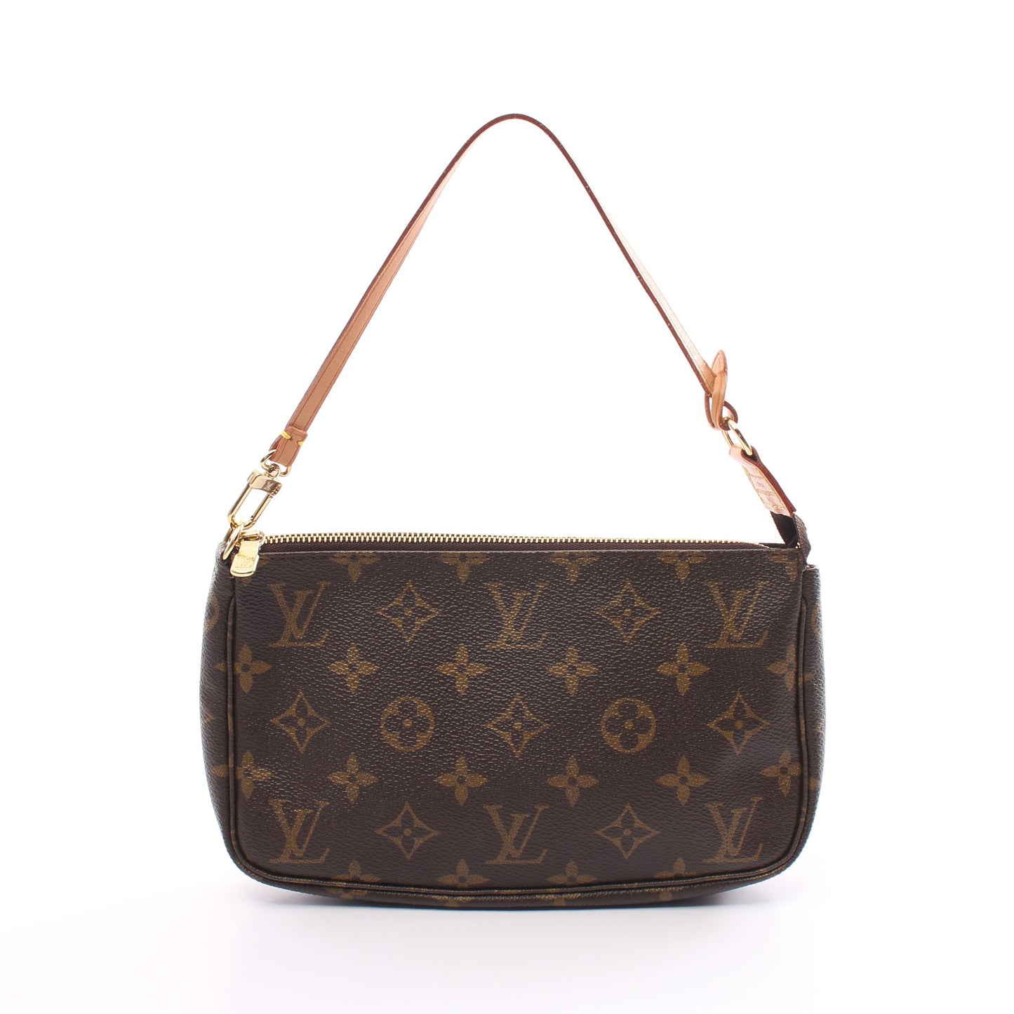 ポシェットアクセソワール モノグラム ハンドバッグ PVC レザー ブラウン ルイヴィトン バッグ LOUIS VUITTON