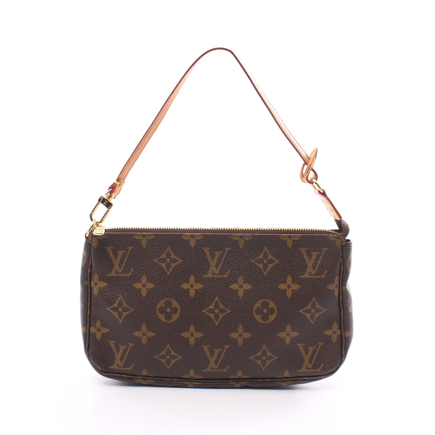 ポシェットアクセソワール モノグラム ハンドバッグ PVC レザー ブラウン ルイヴィトン バッグ LOUIS VUITTON