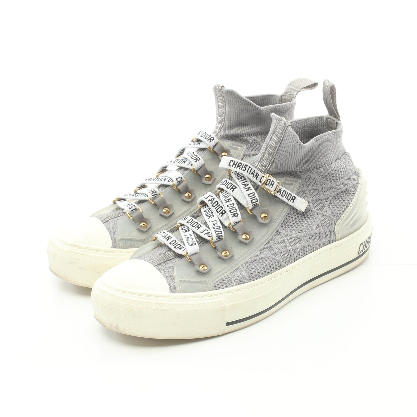 WALK'N'DIOR ウォーキンディオール ハイカットスニーカー ファブリック グレー クリスチャンディオール シューズ Christian Dior