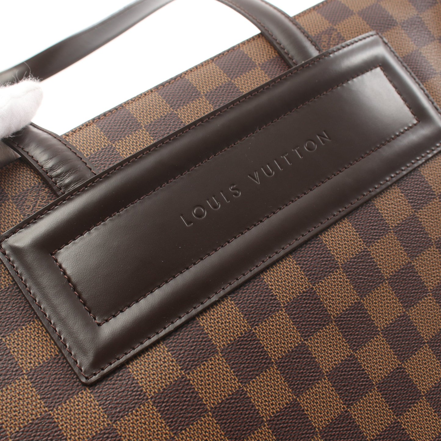 パリオリPM ダミエエベヌ ショルダーバッグ トートバッグ PVC レザー ブラウン ルイヴィトン バッグ LOUIS VUITTON
