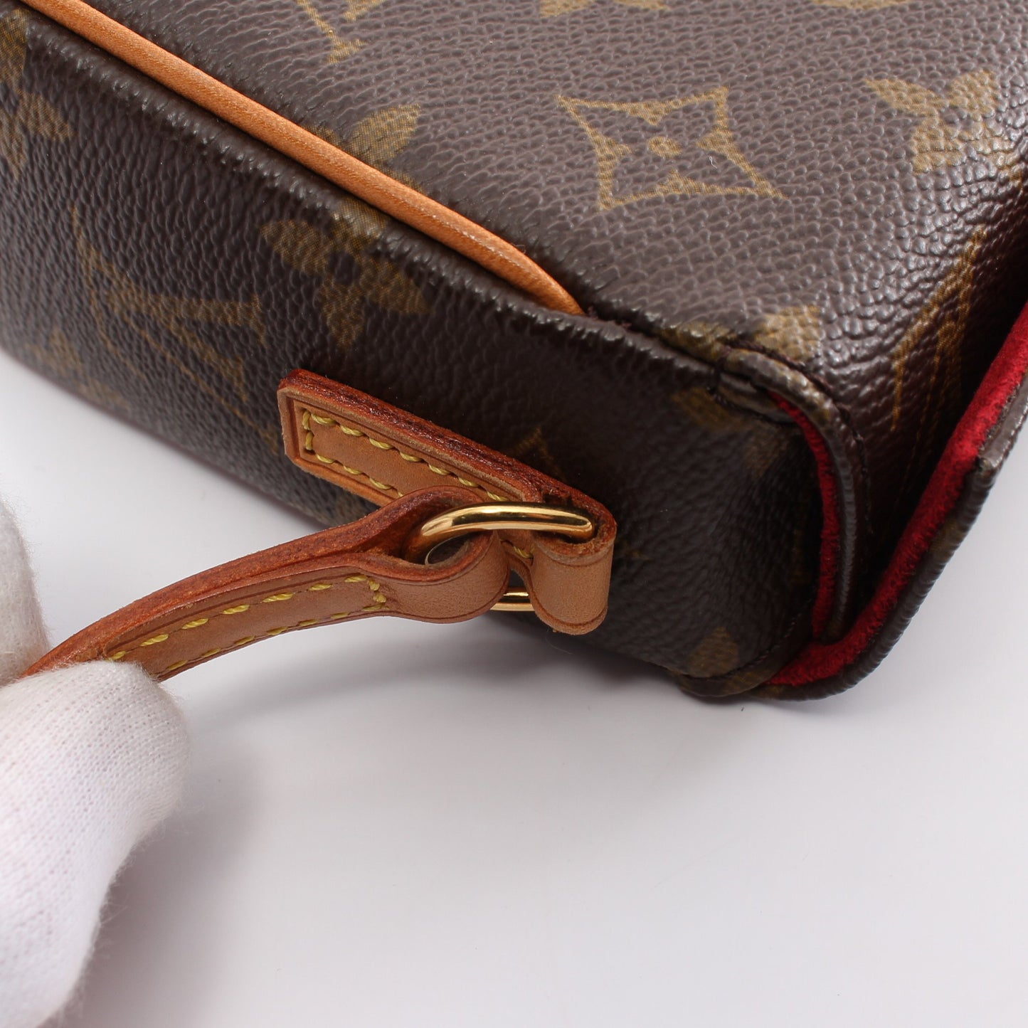 レシタル モノグラム ハンドバッグ PVC レザー ブラウン ルイヴィトン バッグ LOUIS VUITTON