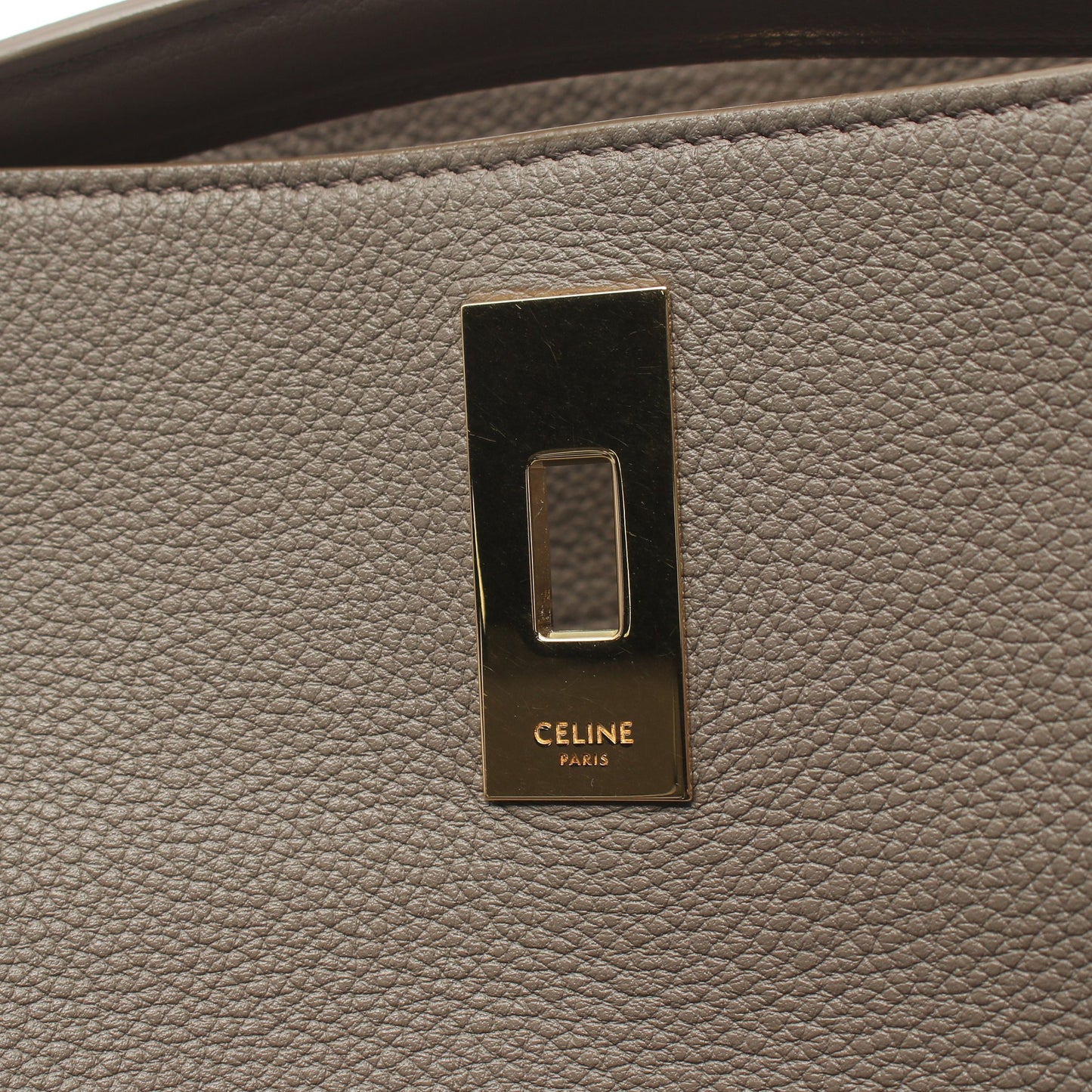 バケット16 セーズ ハンドバッグ レザー グレーベージュ 2WAY セリーヌ バッグ CELINE