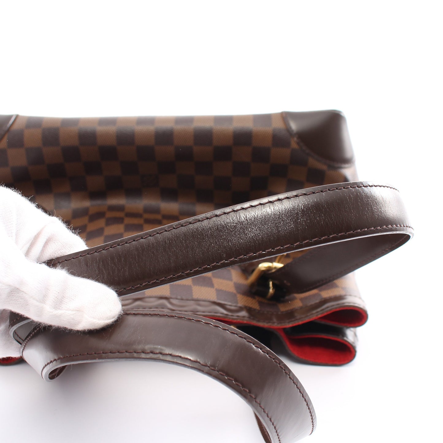 ハムステッドMM ダミエエベヌ ショルダーバッグ トートバッグ PVC レザー ブラウン ルイヴィトン バッグ LOUIS VUITTON