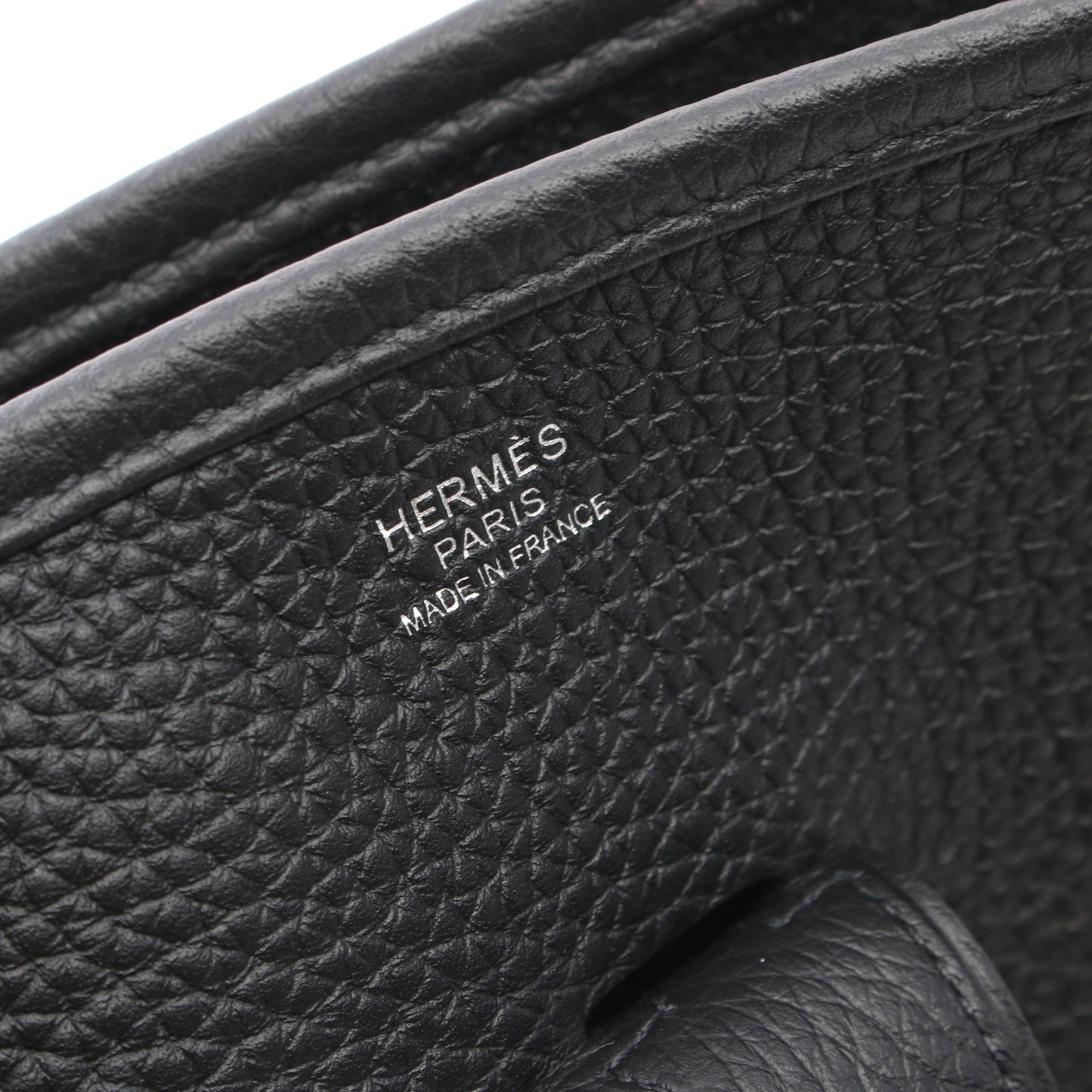 エヴリン 3 トロワ GM ショルダーバッグ トリヨンクレマンス ブラック シルバー金具 U刻印 エルメス バッグ HERMES