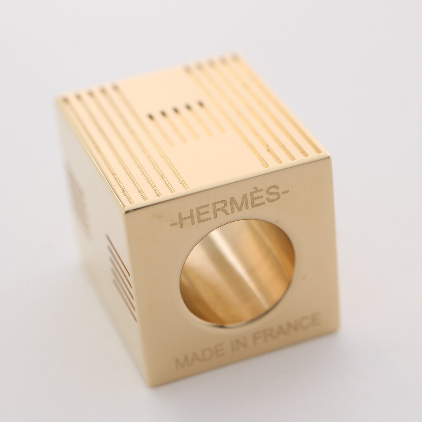 キューブ トーテムリング Hモチーフ スカーフリング GP ゴールド エルメス 財布・小物 HERMES