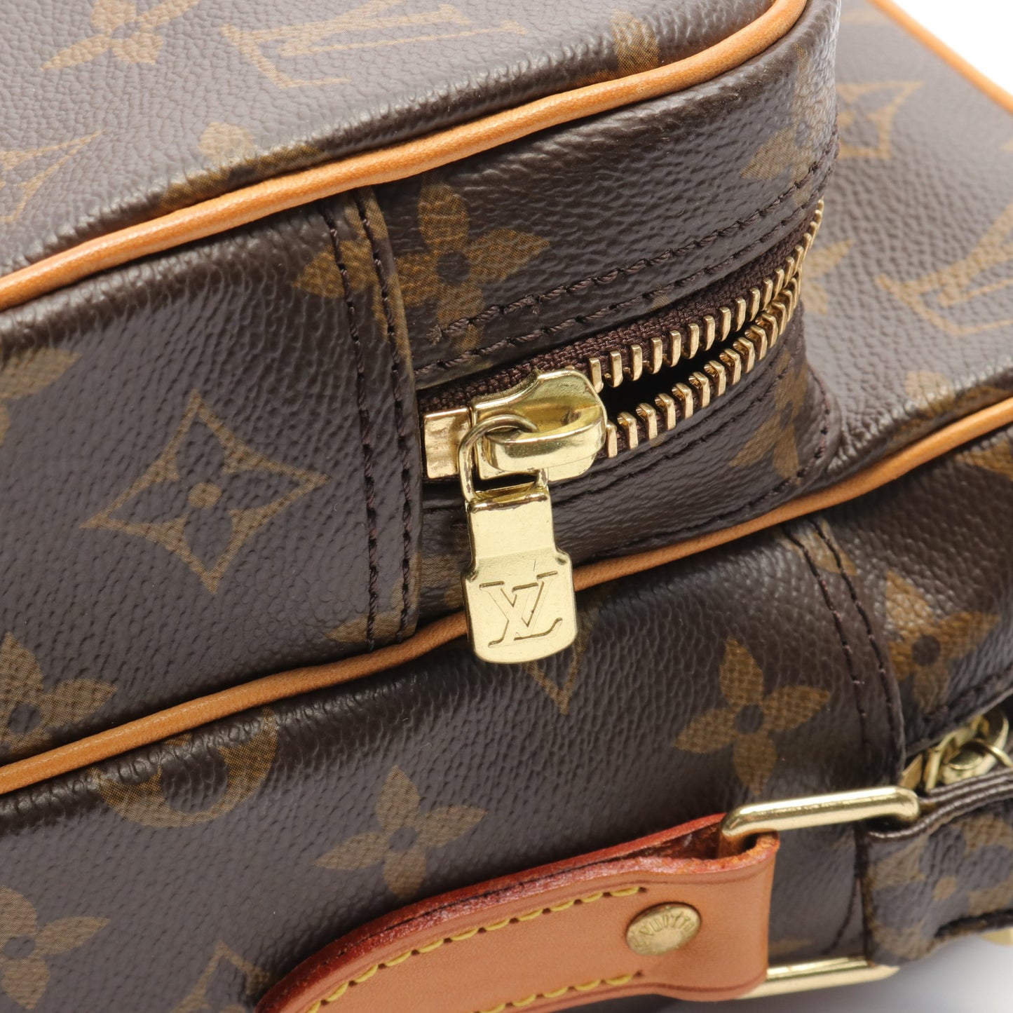 ナイル モノグラム ショルダーバッグ PVC レザー ブラウン ルイヴィトン バッグ LOUIS VUITTON