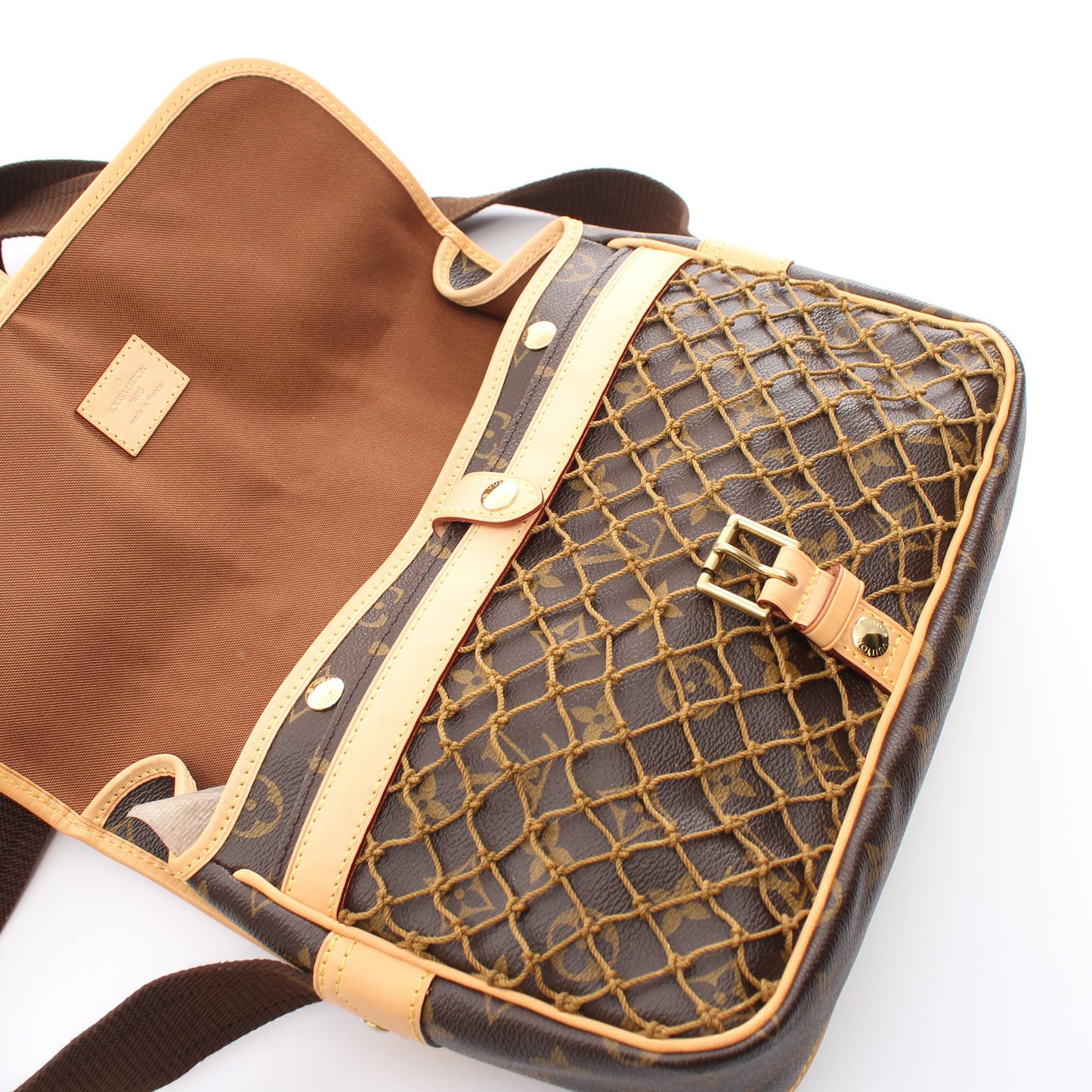 コンゴPM モノグラム ショルダーバッグ PVC レザー ブラウン ルイヴィトン バッグ LOUIS VUITTON